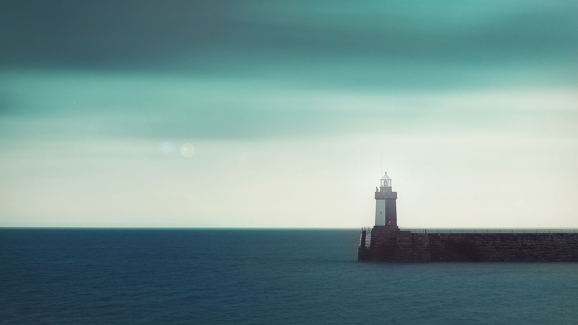 Wallpapers lighthouse pier landscapes on the desktop