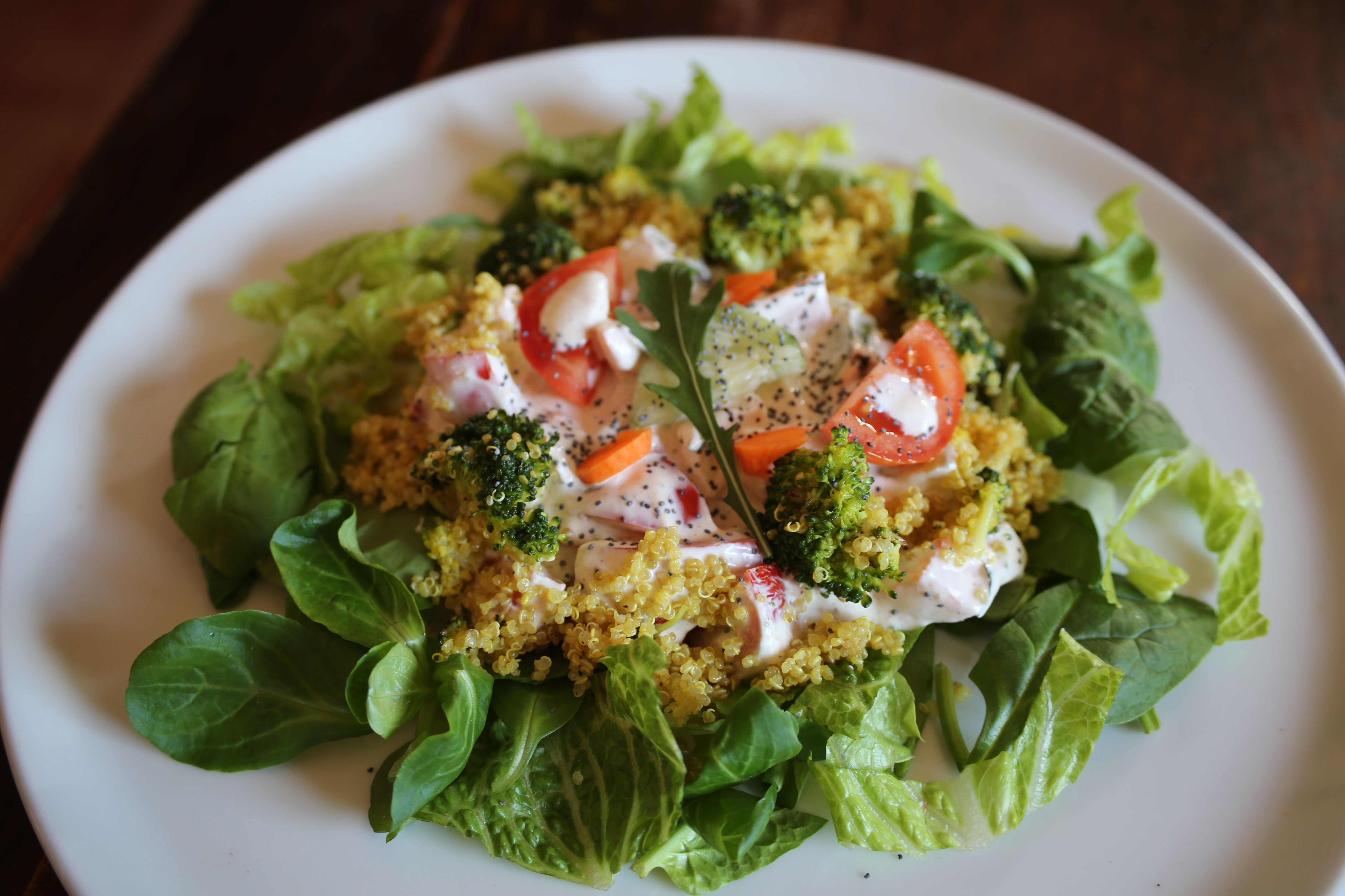 A delicious salad for vegetarians