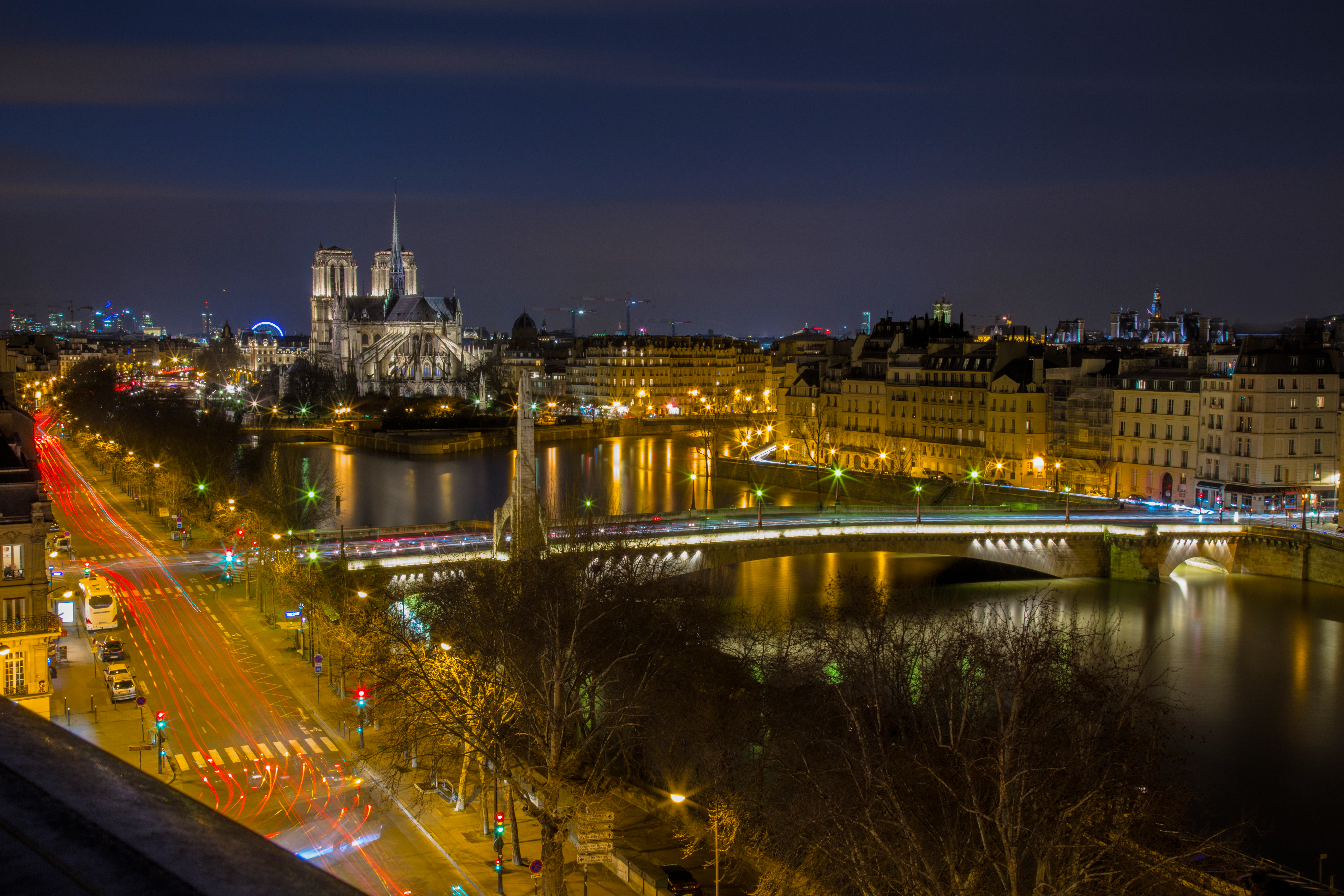 Wallpapers city illumination France on the desktop