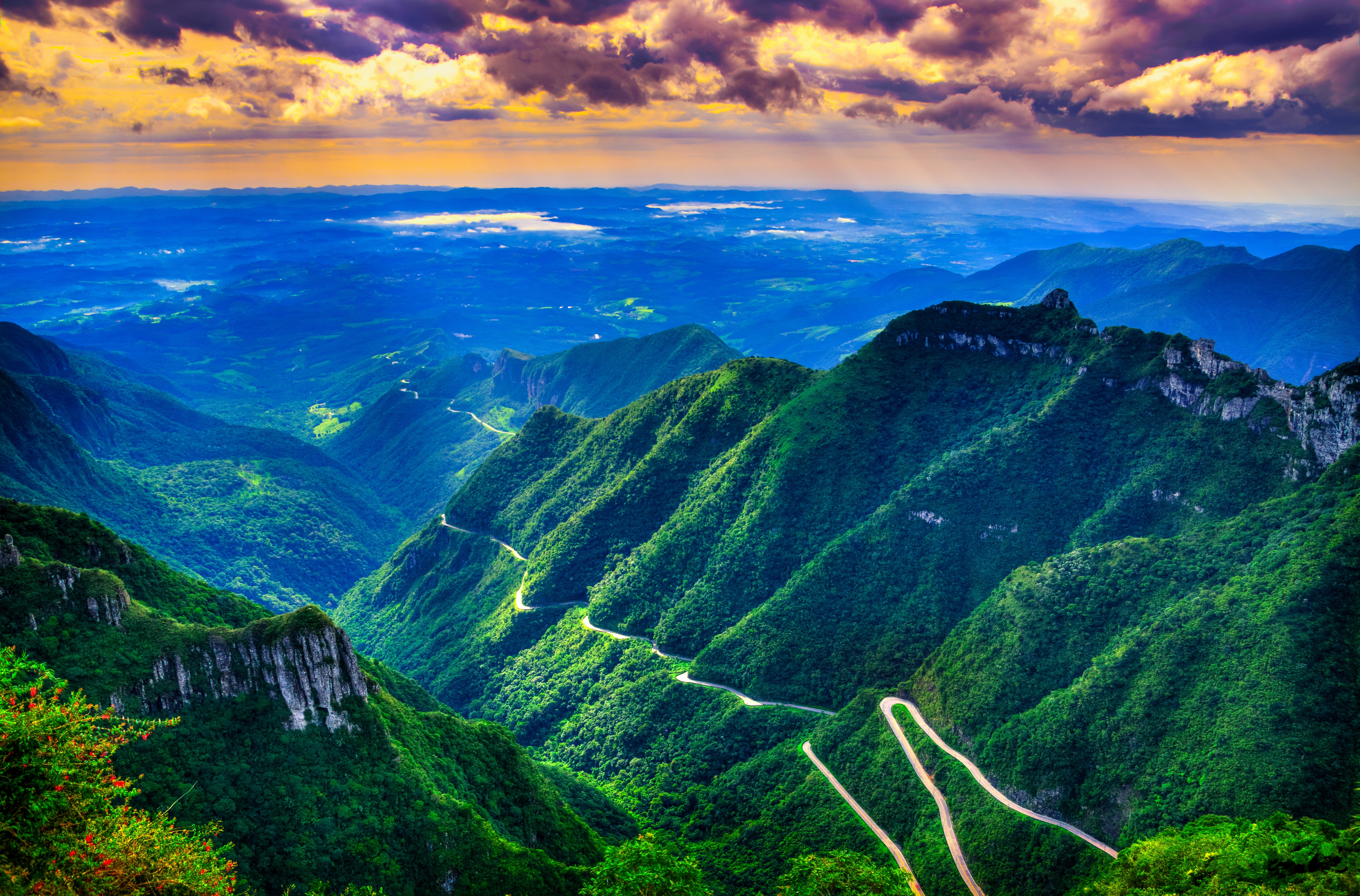 Wallpapers Serra do Rio do Rastro in Santa Catarina Brazil mountain on the desktop