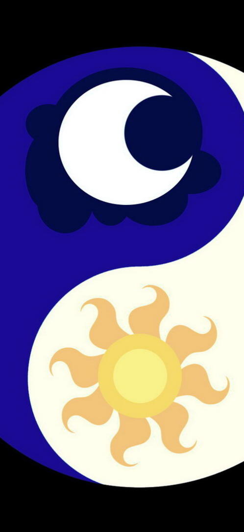 Бесплатное фото Рисунок инь и янь