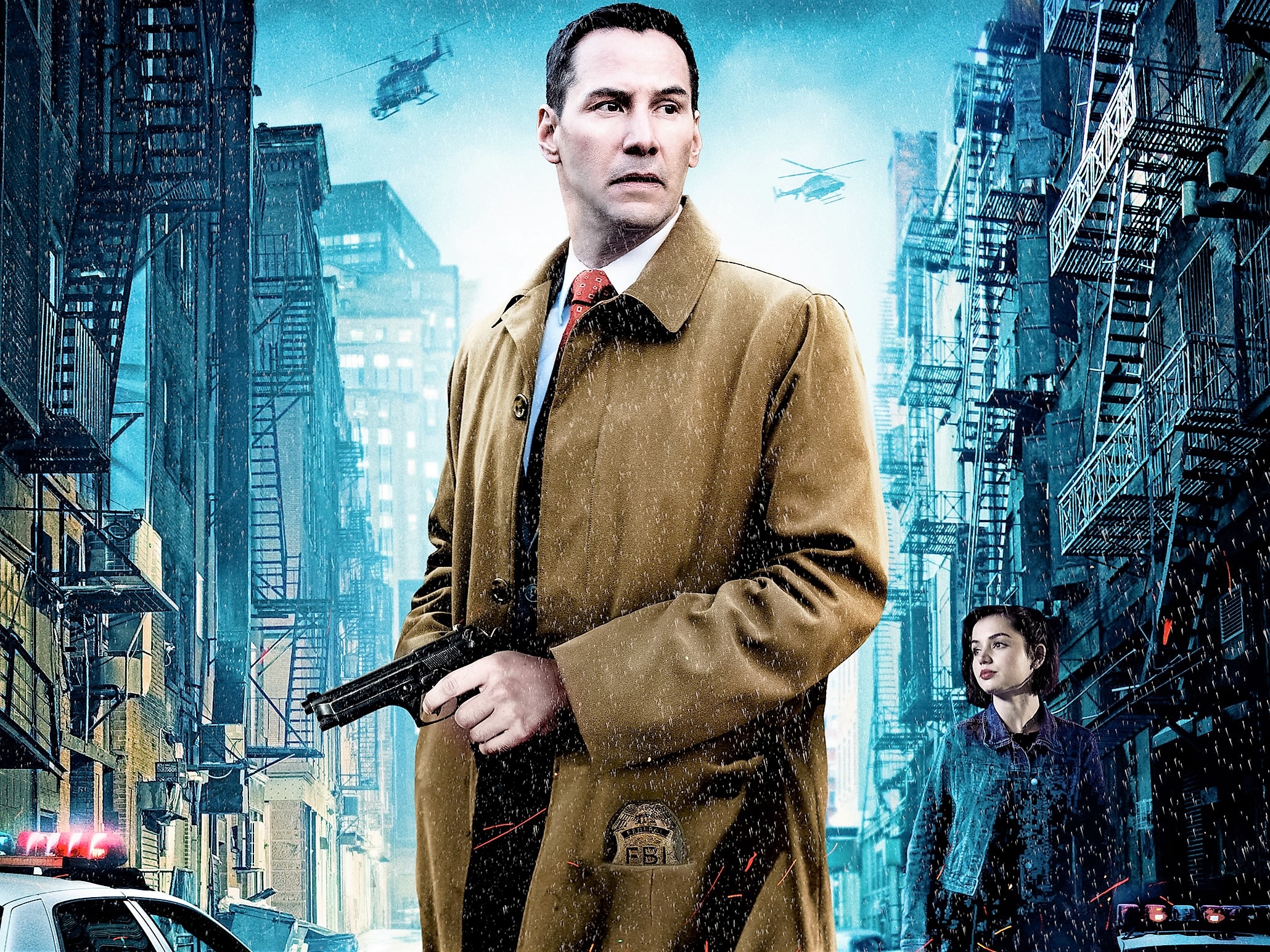 Keanu Reeves on the cover of the movie