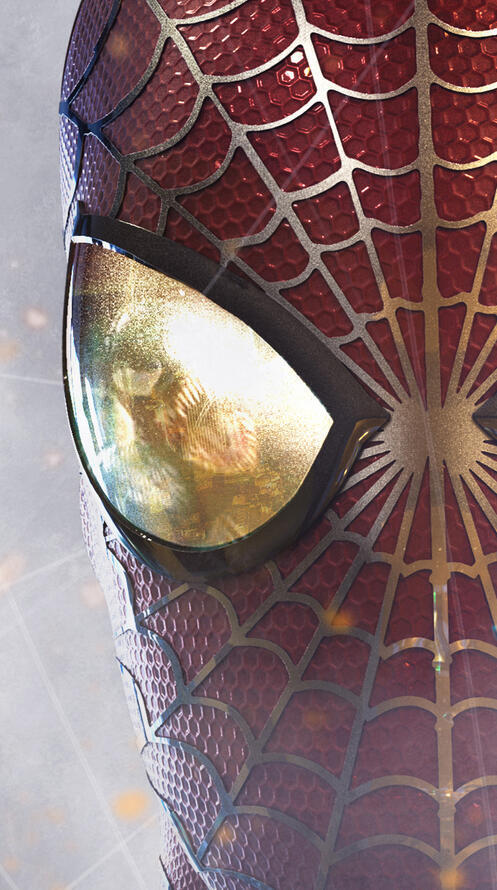 Обои человек-паук близкое расстояние супергерой на рабочий стол