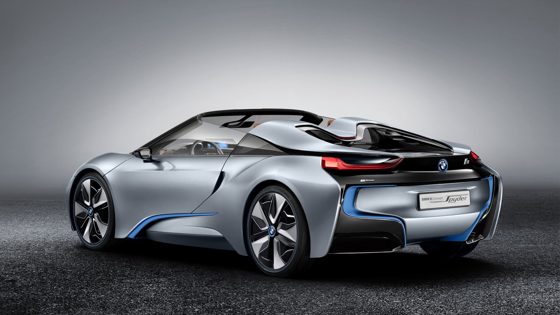 Free photo BMW I8 rear view