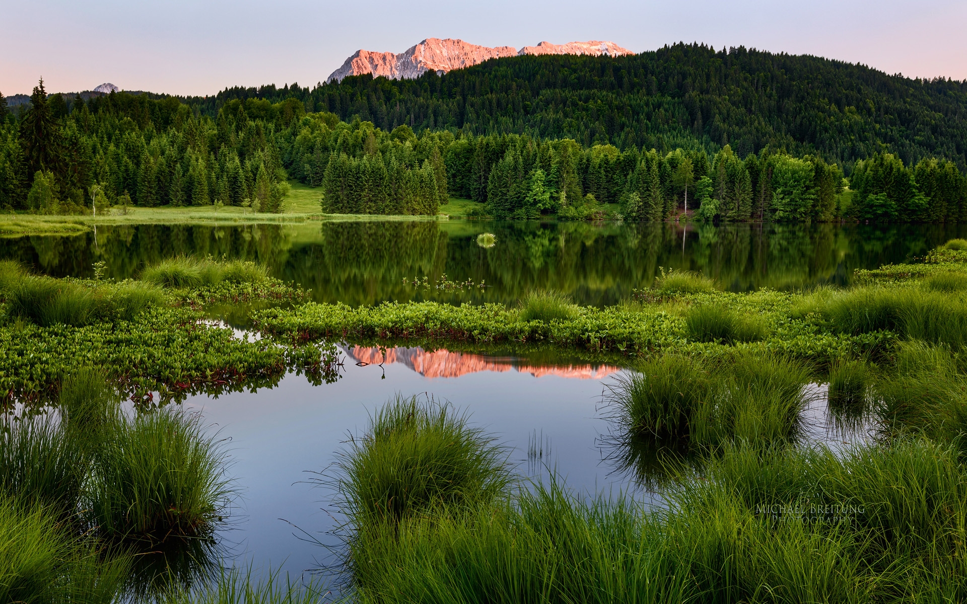 Wallpapers mountains nature reserve lake on the desktop