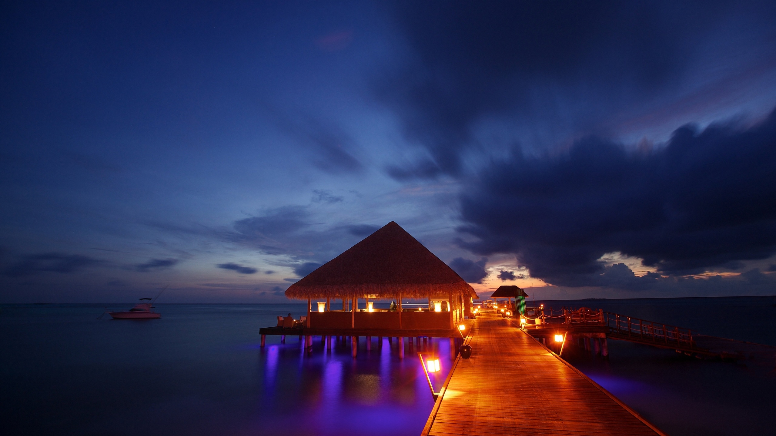 Wallpapers wallpaper maldives night tropical on the desktop