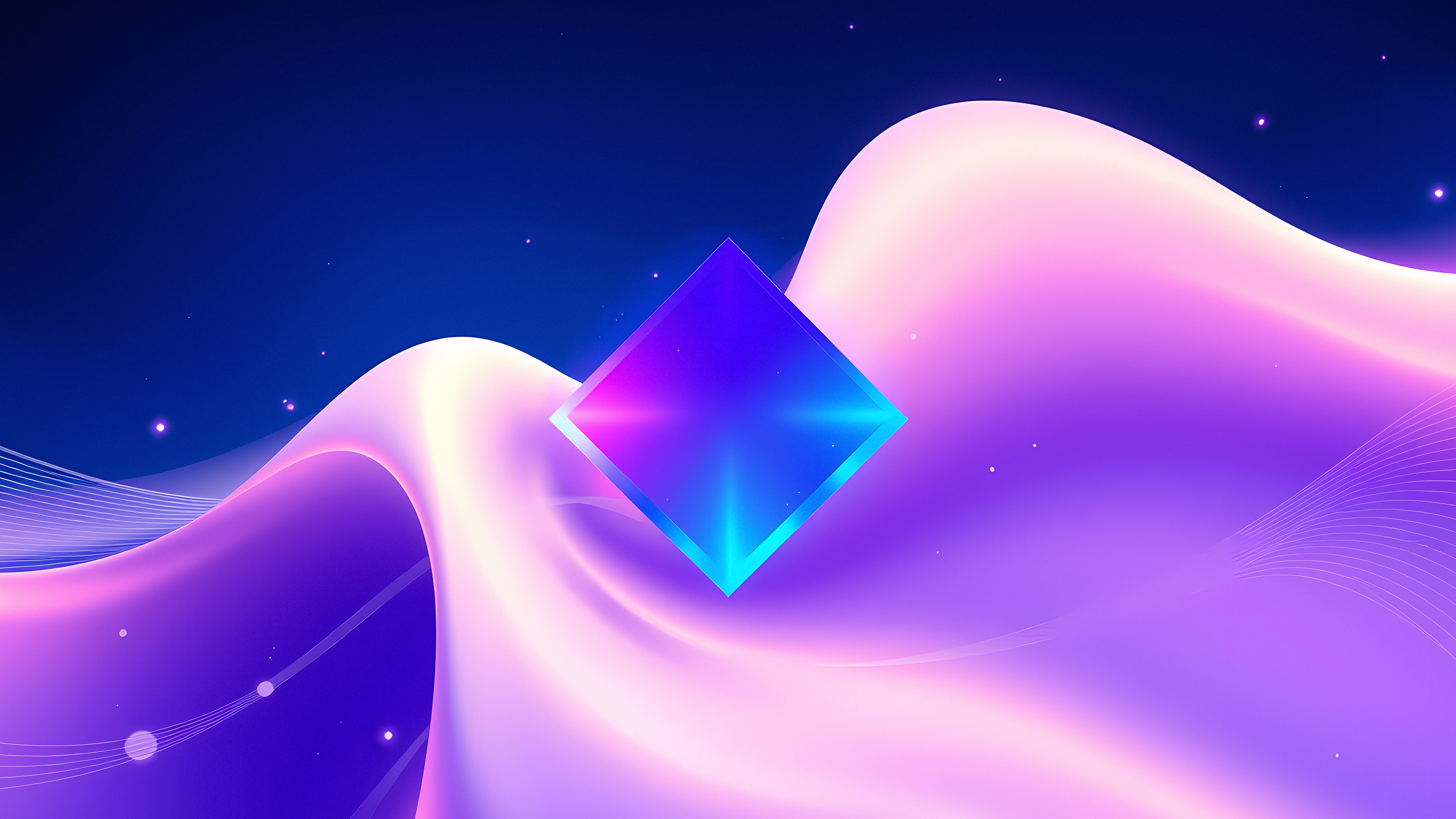 Бесплатное фото Красочные эстетичные обои Абстрактные волны