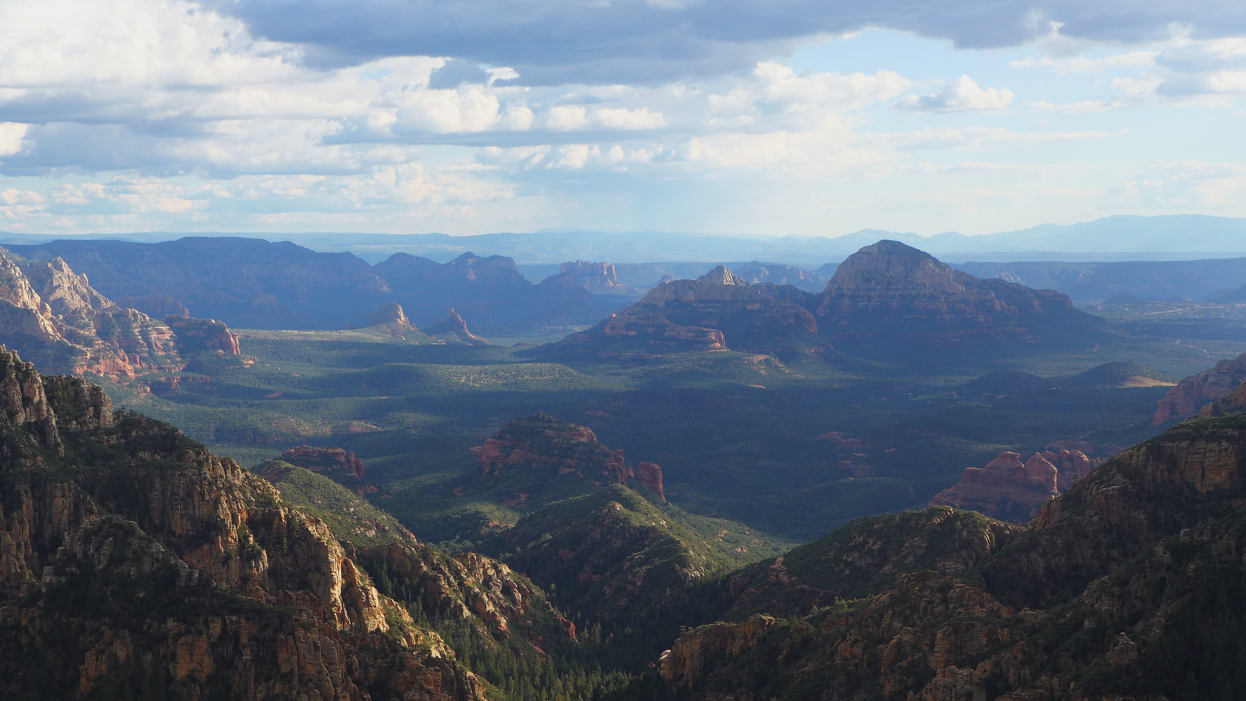 Free photo The vast expanses of our planet with mountains and forests