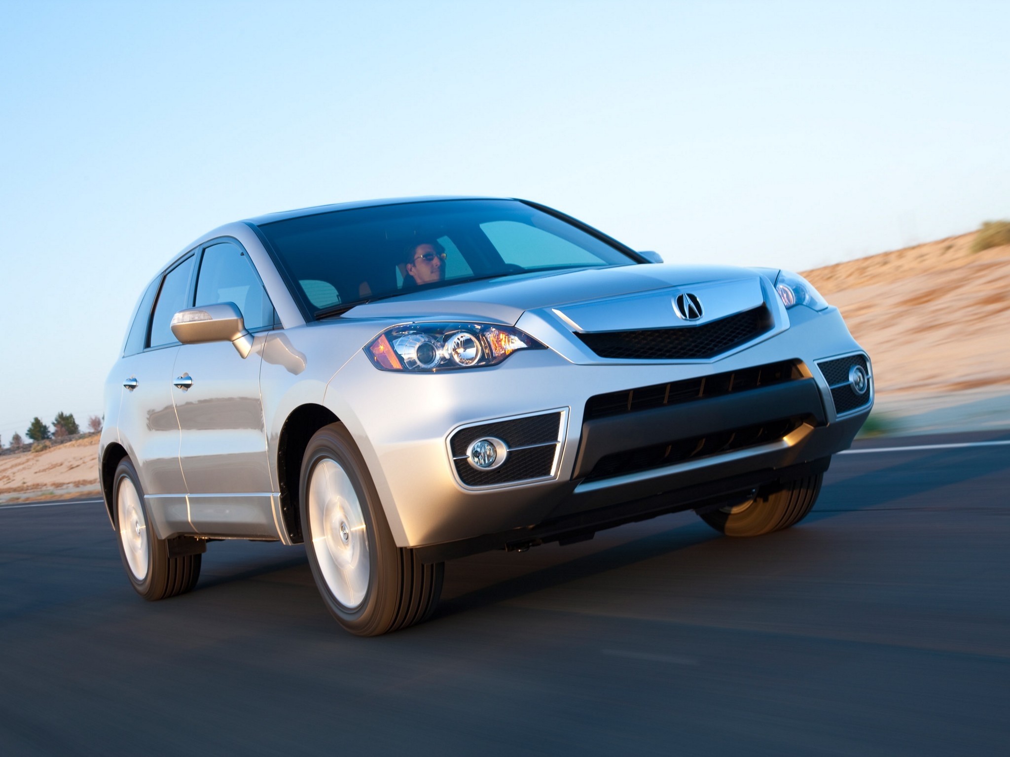 Обои Acura RDX серебряный металлик на рабочий стол