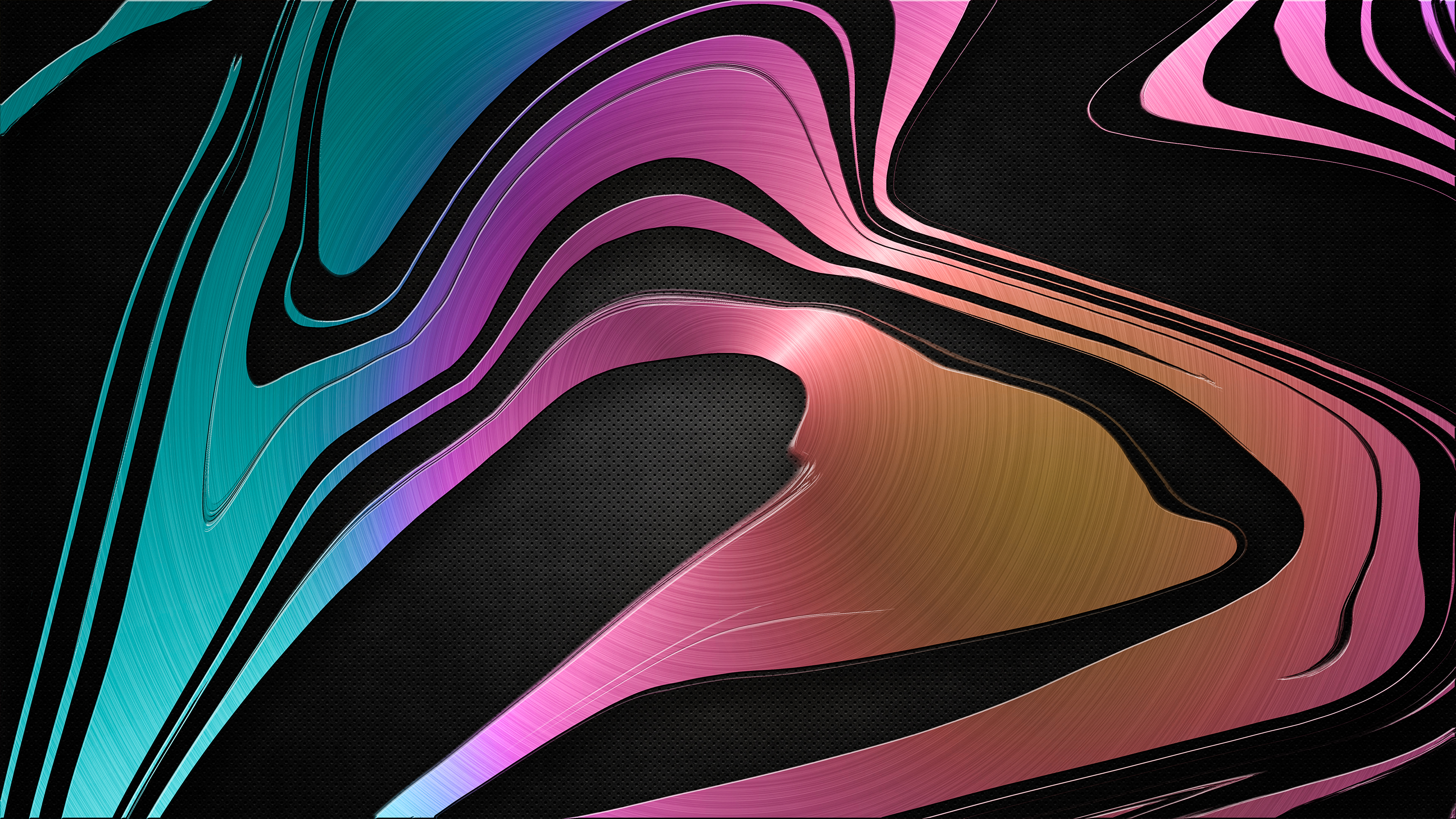 Wallpapers digital art lines waves on the desktop