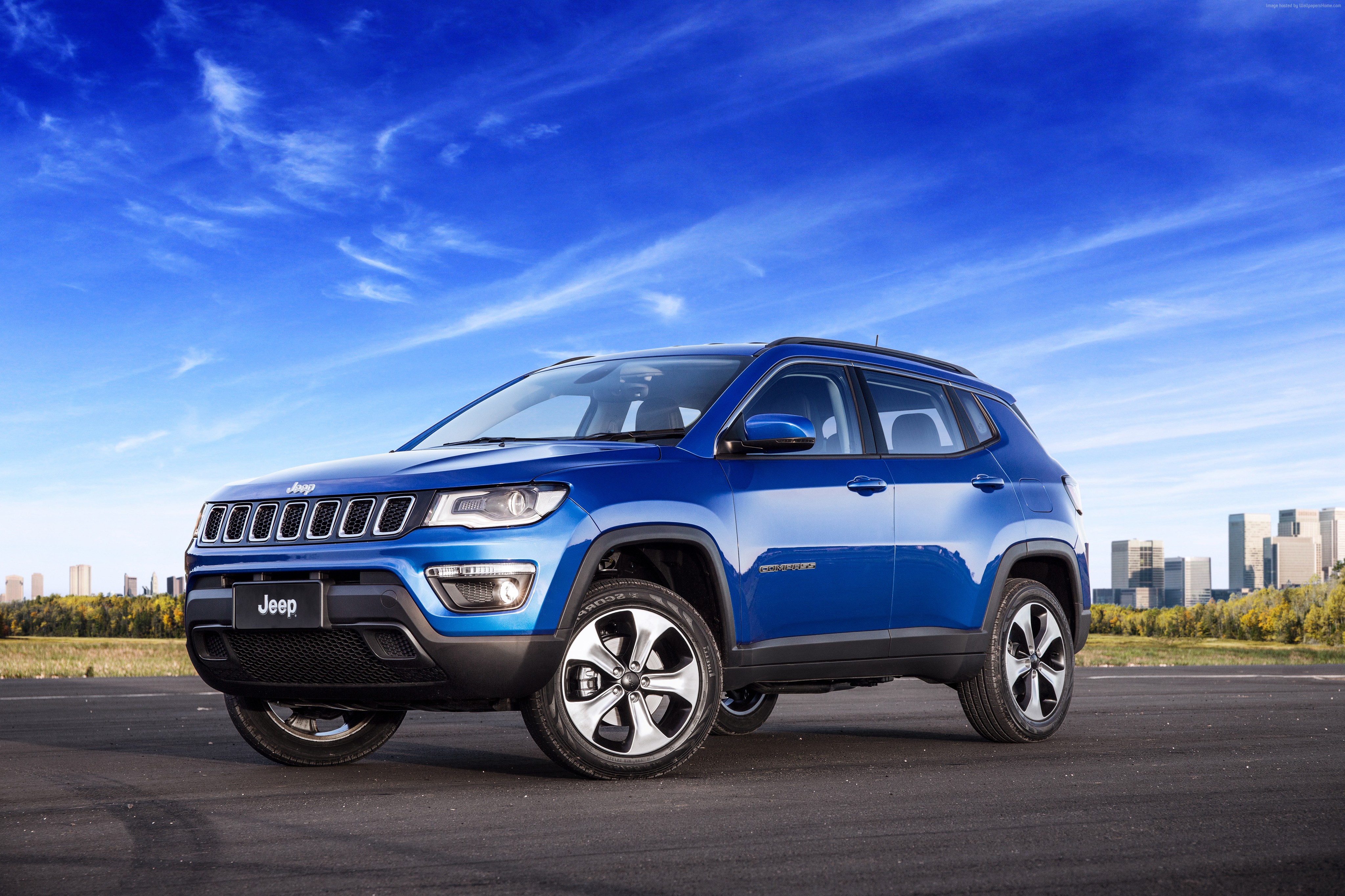 Бесплатное фото Jeep Compass синий