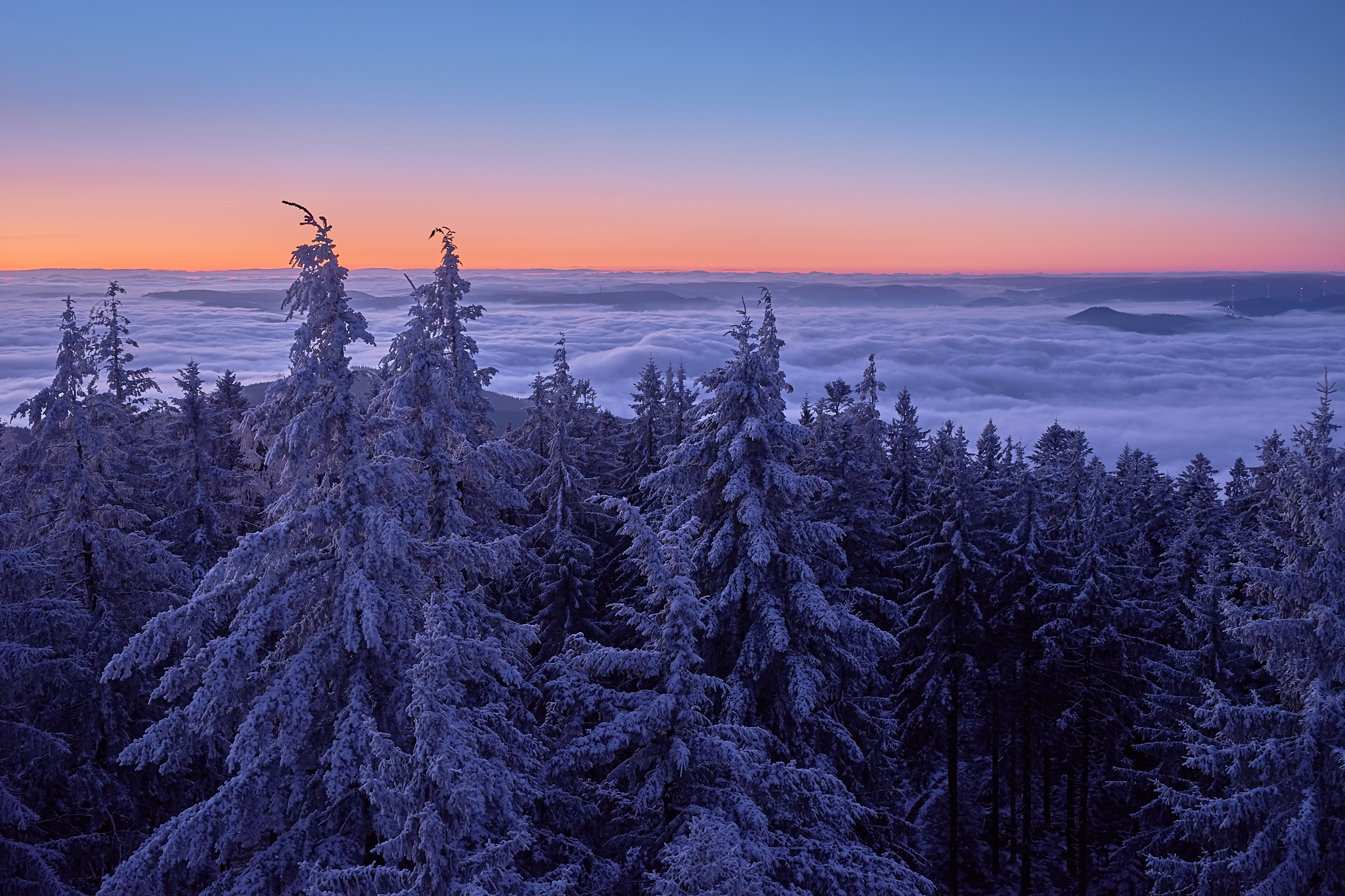 Wallpapers sunset mountains Germany on the desktop