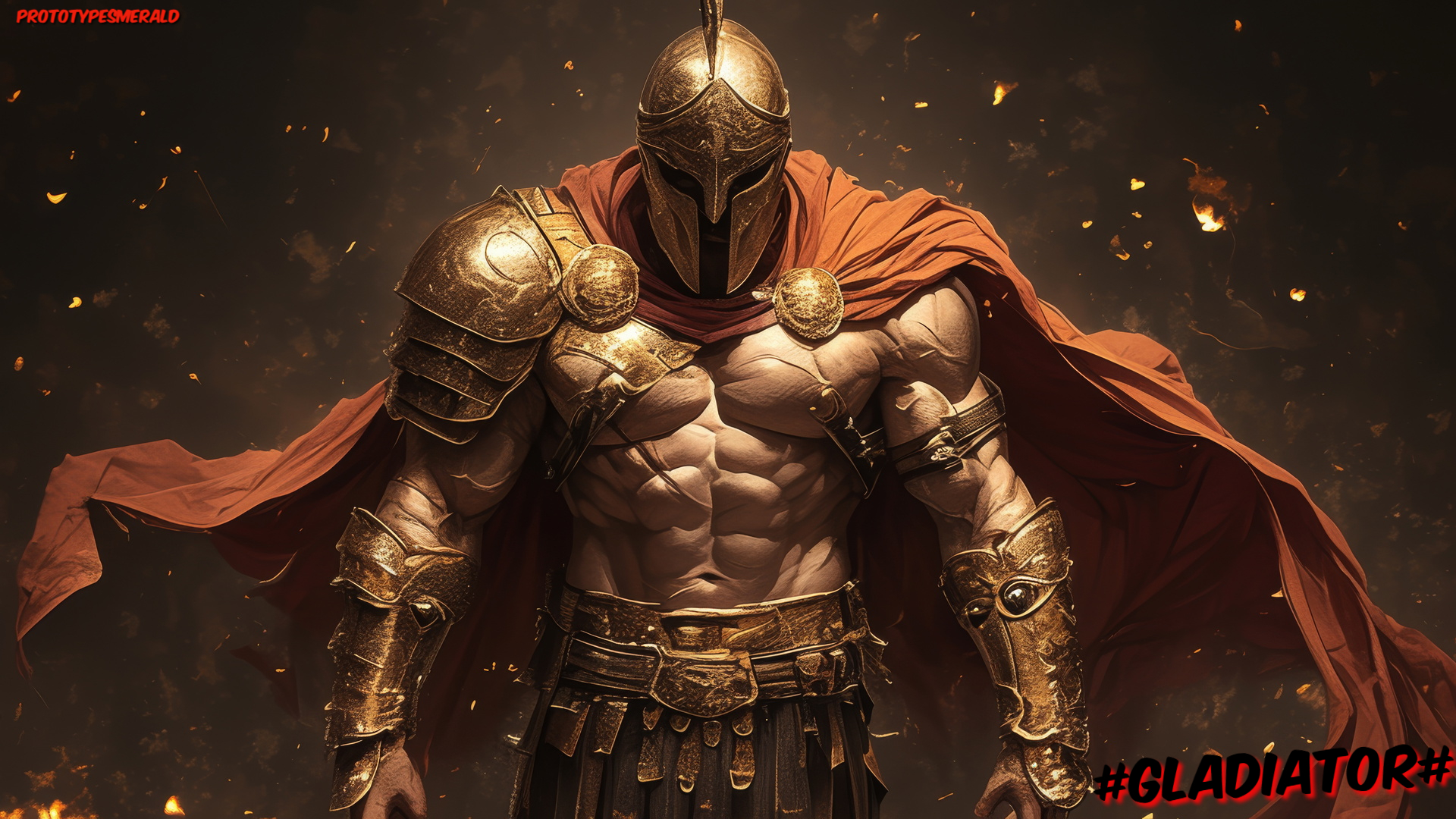 Free photo A warrior in armor