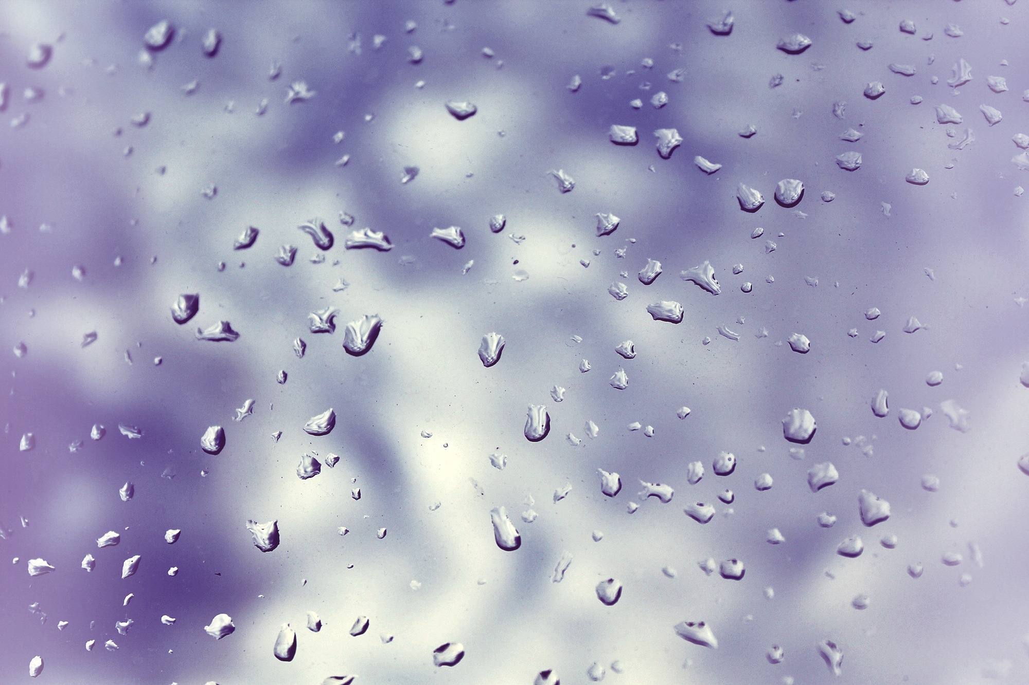 Бесплатное фото Капельки воды после дождя на стекле