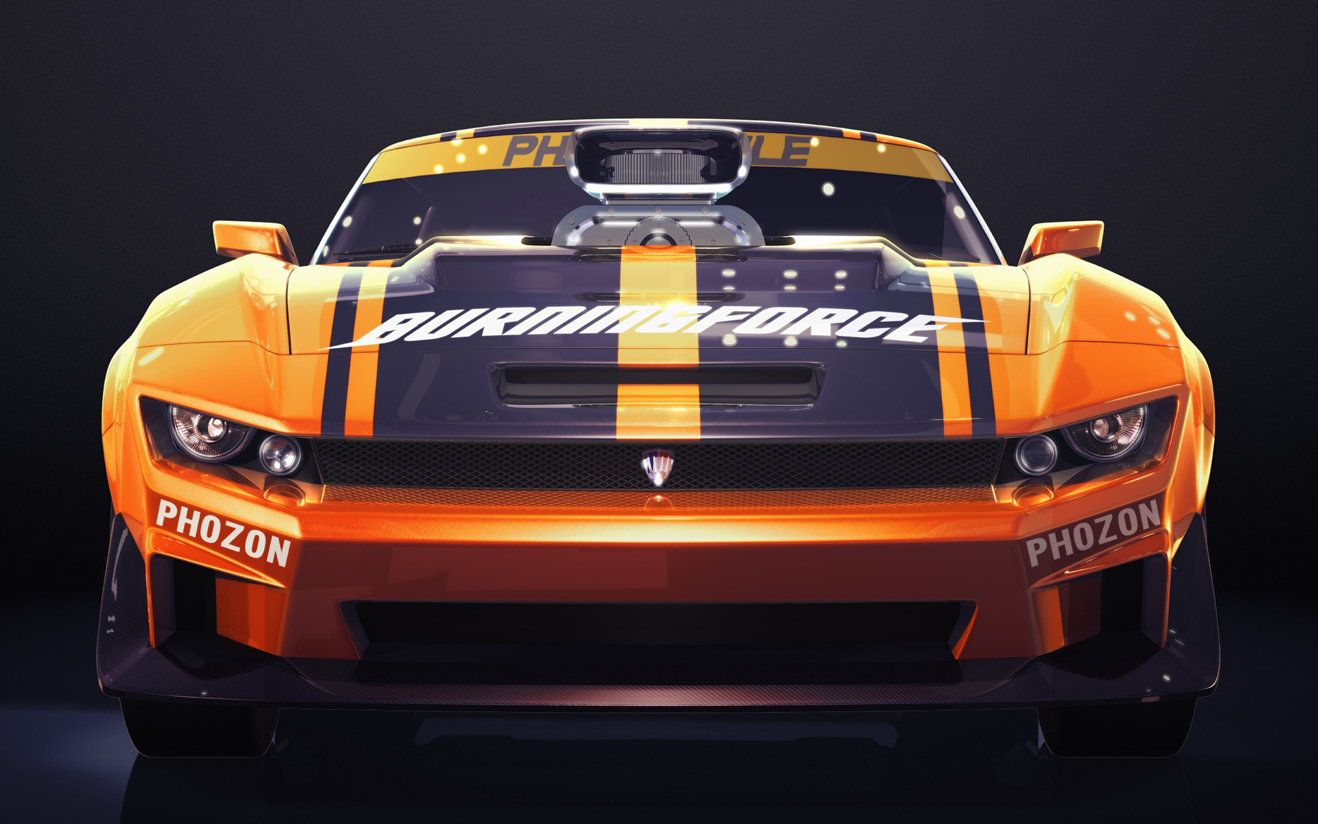 Wallpapers Chevrolet Camaro orange sports on the desktop