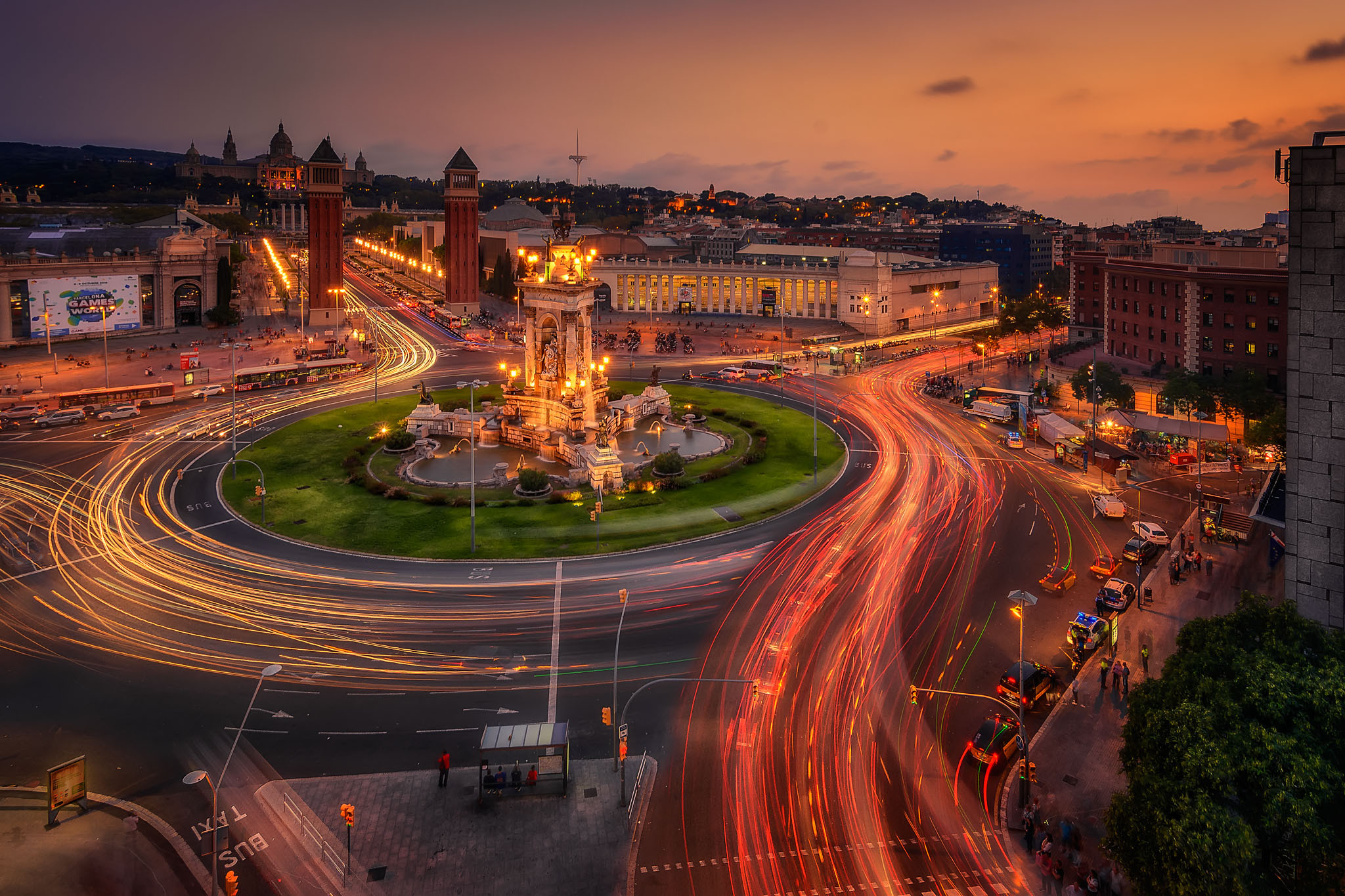 Wallpapers Plaza of Spain Barcelona city on the desktop