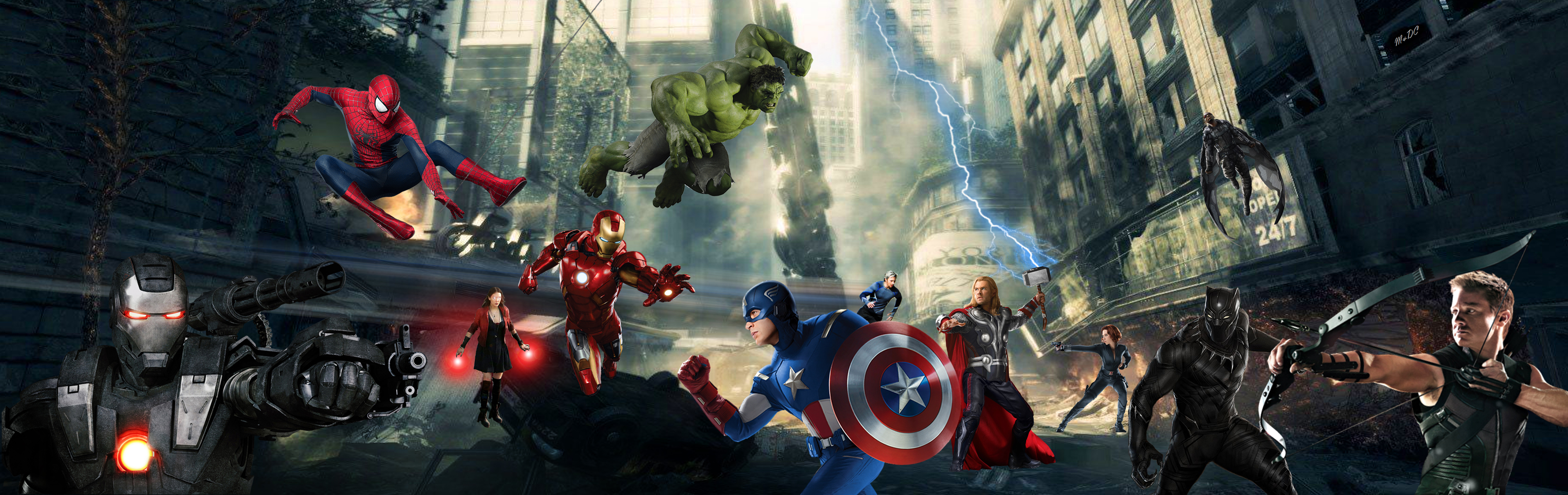 Wallpapers Avengers artist captain america on the desktop