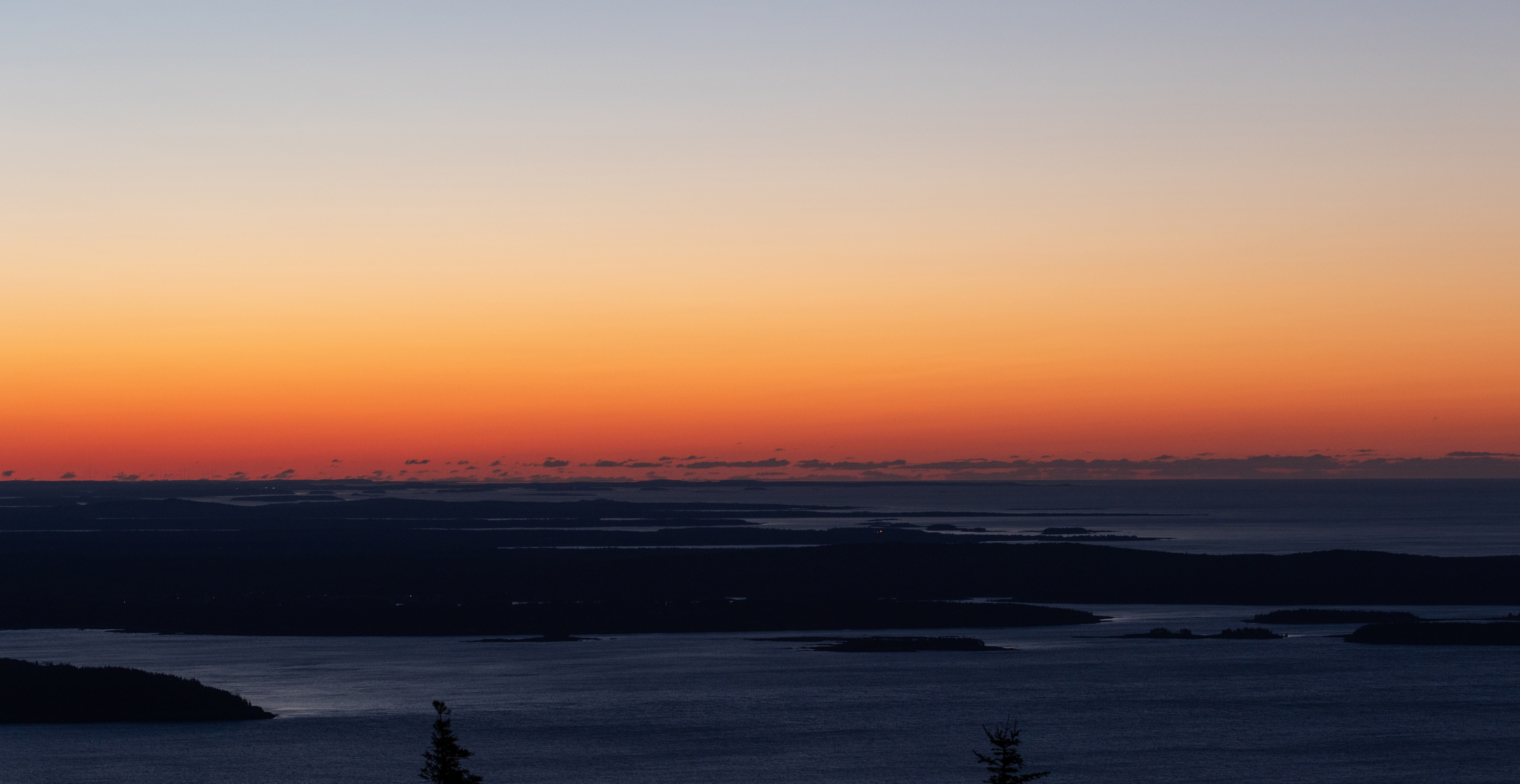 Wallpapers gradient ocean sunrise on the desktop