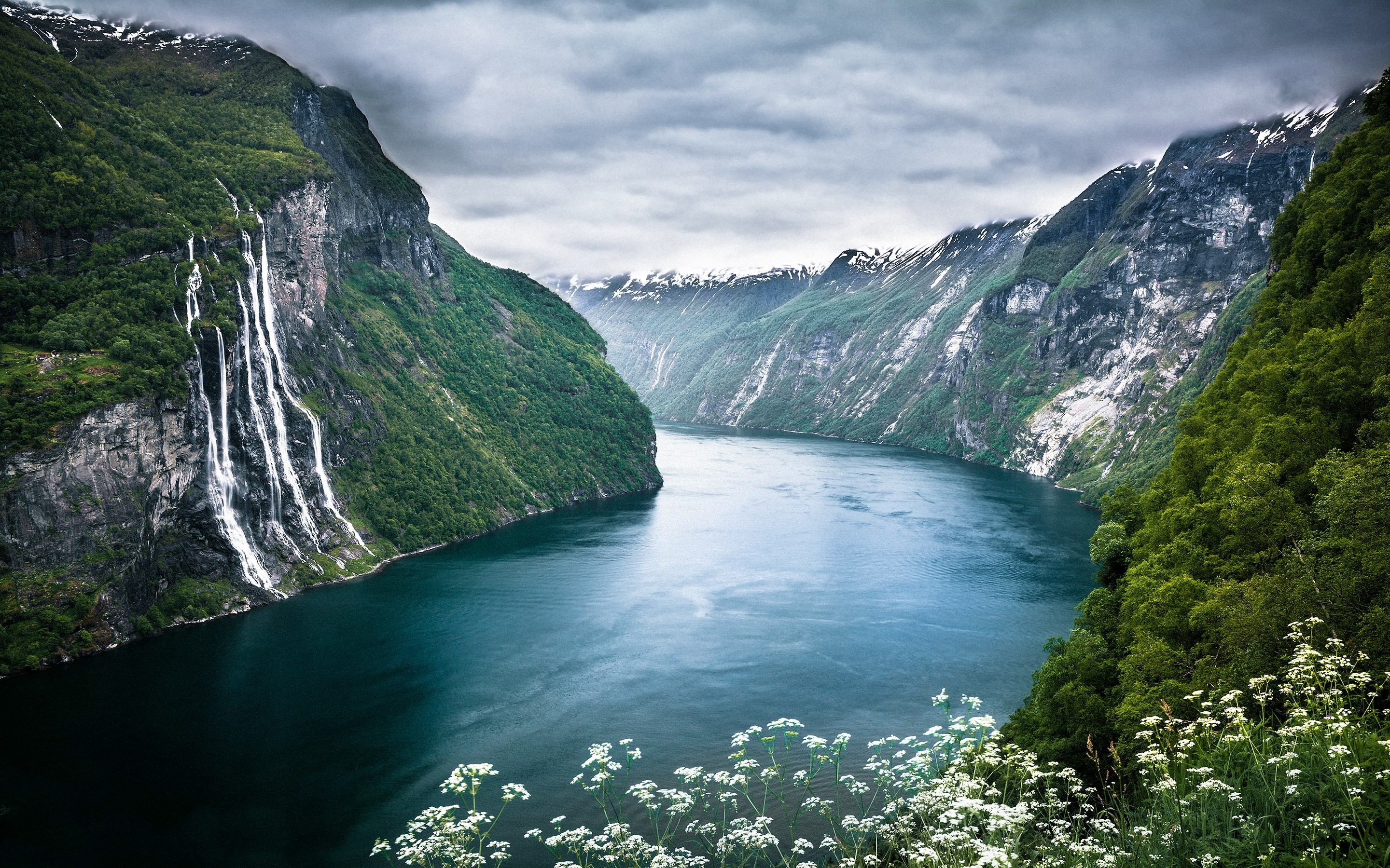 Wallpapers Norway sea clouds on the desktop