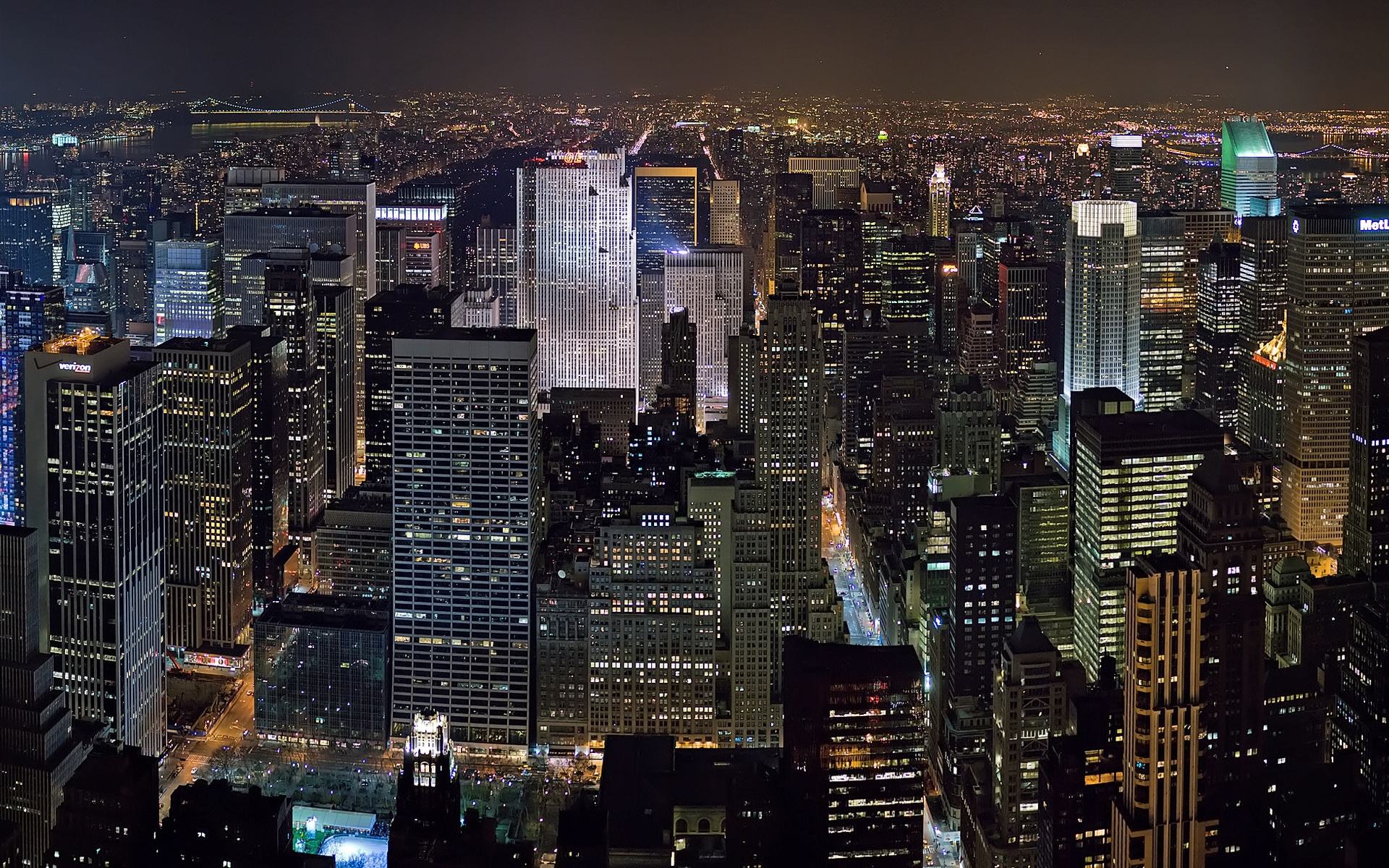 Wallpapers New York night skyscraper on the desktop