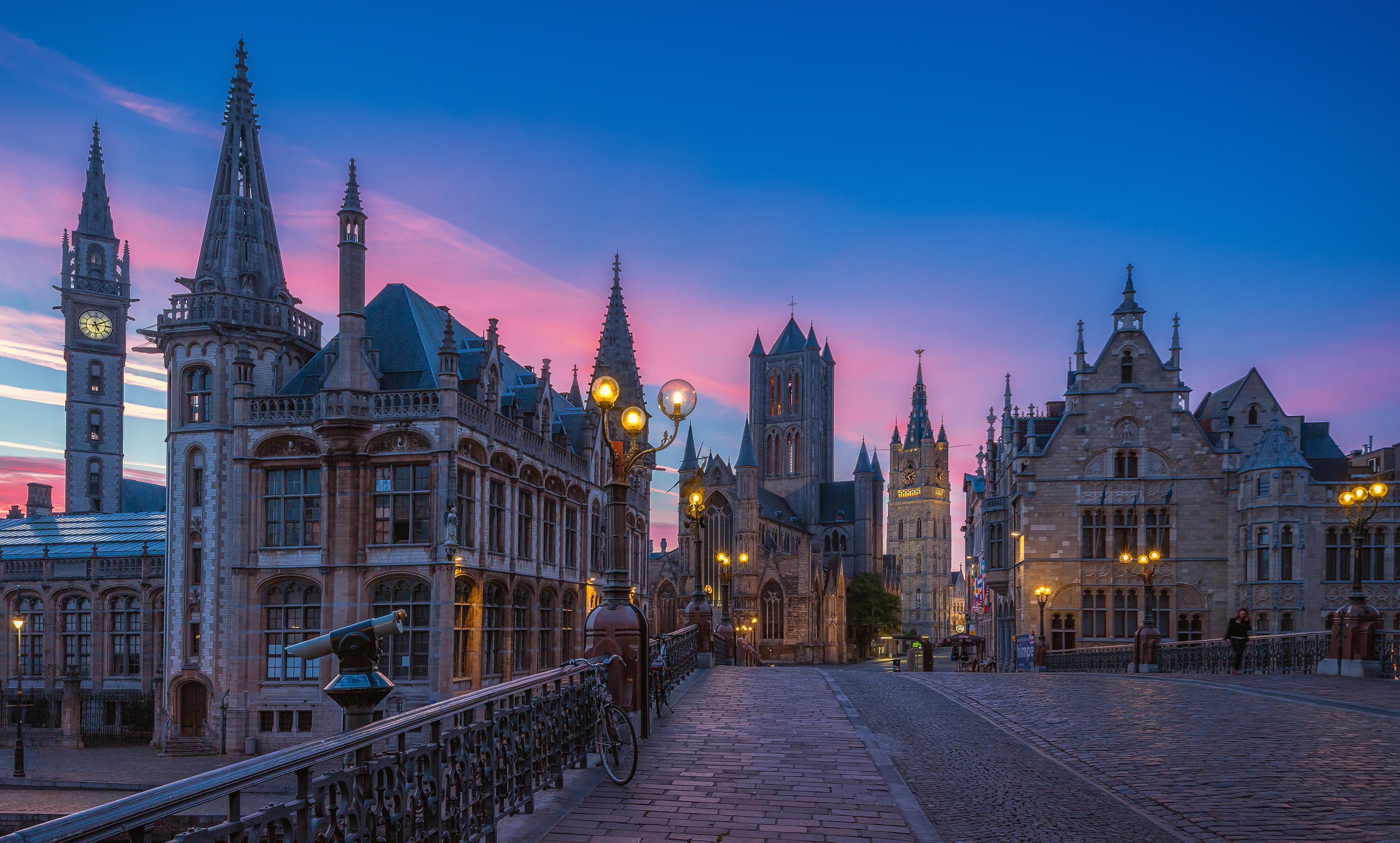 Wallpapers buildings Ghent Belgium houses on the desktop