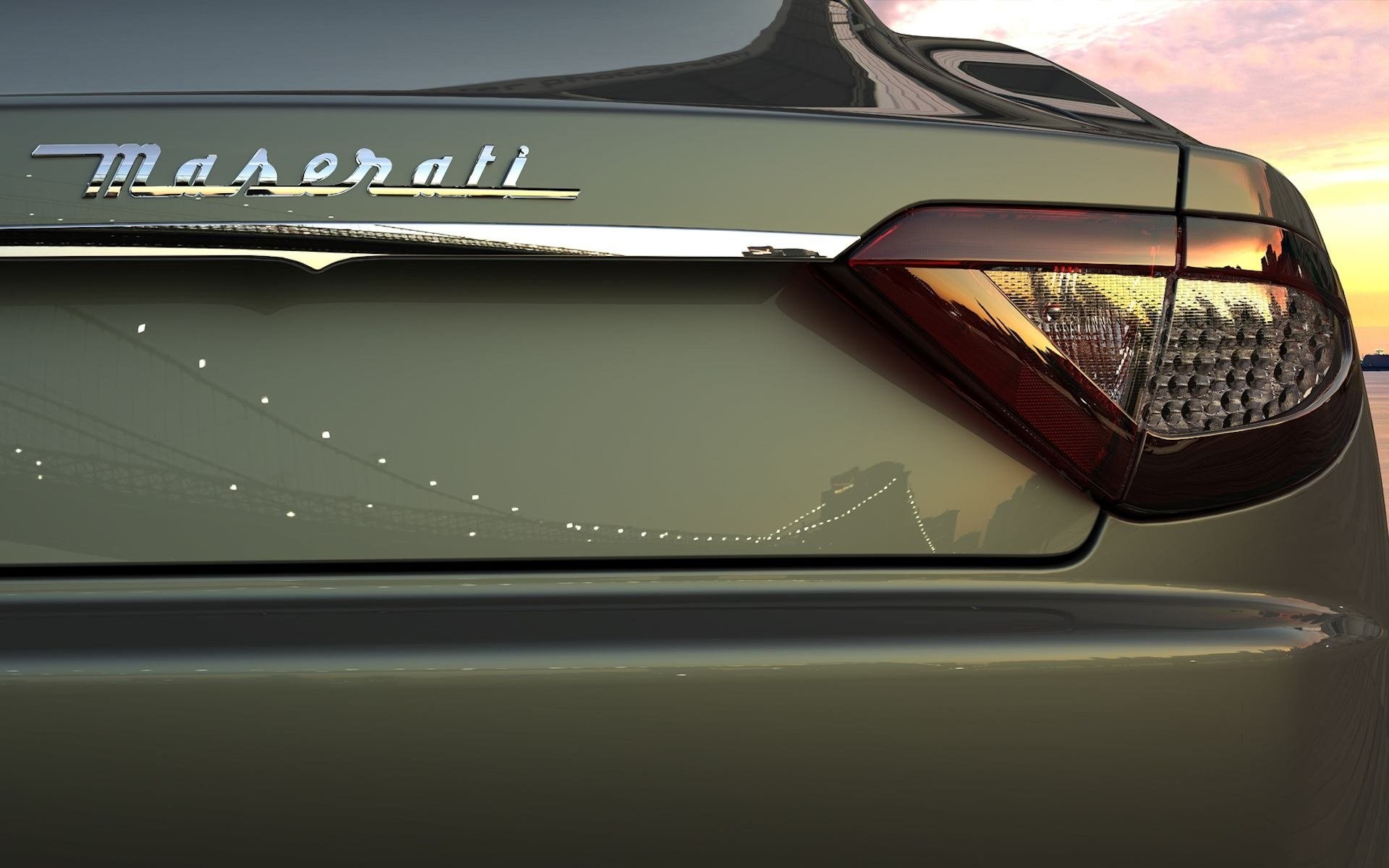 Wallpapers sunset car reflection on the desktop