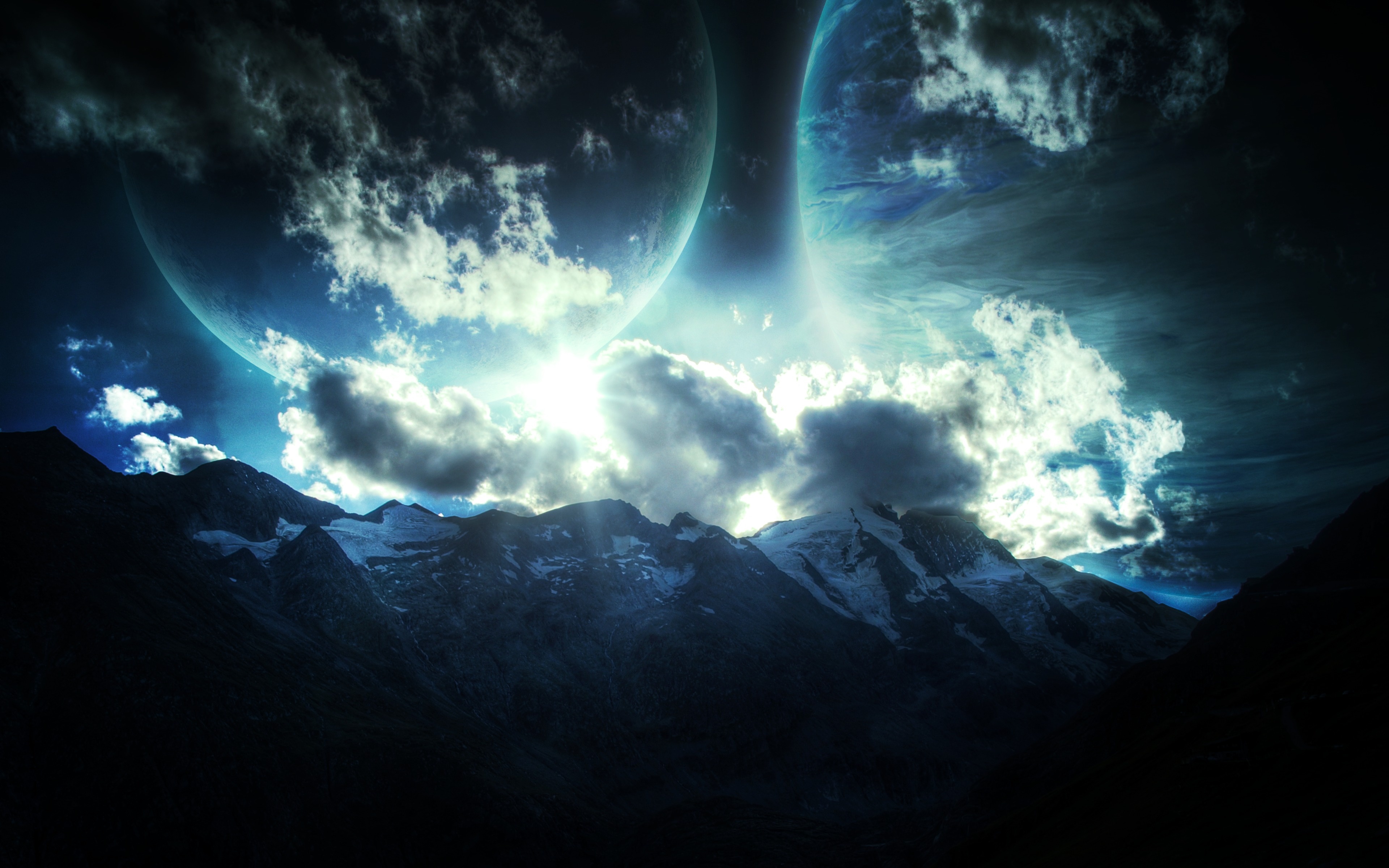 Wallpapers mountains planet relief on the desktop