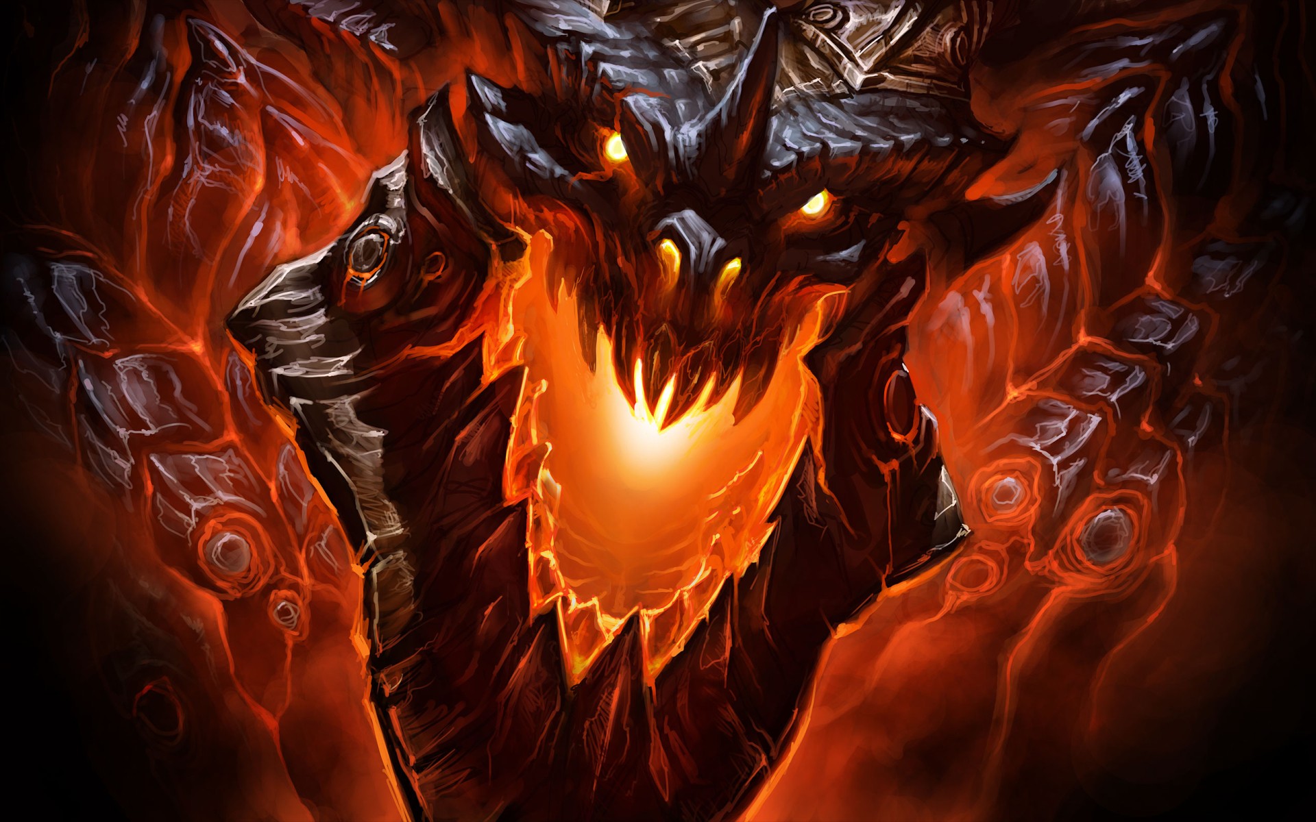 Wallpapers creature dragon demon on the desktop