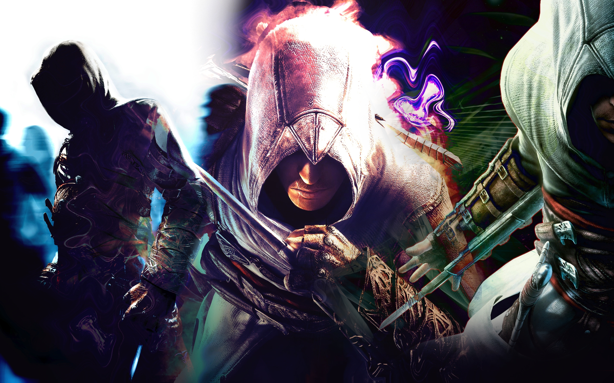 Обои капюшон смотрит темнота на рабочий стол