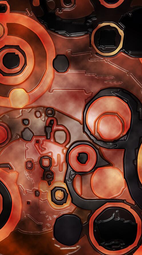 Бесплатное фото Абстрактные кольца