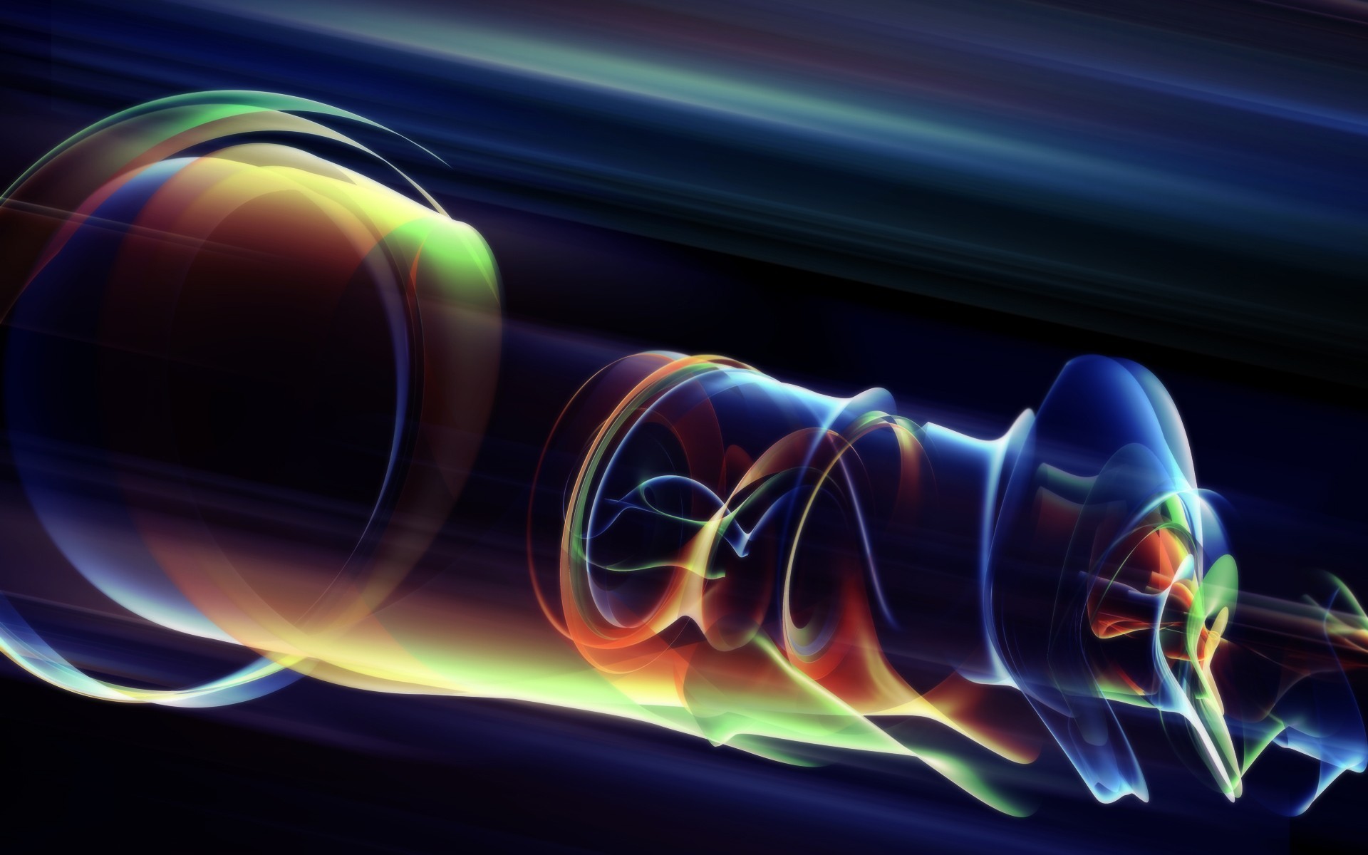 Wallpapers digital art light flame on the desktop