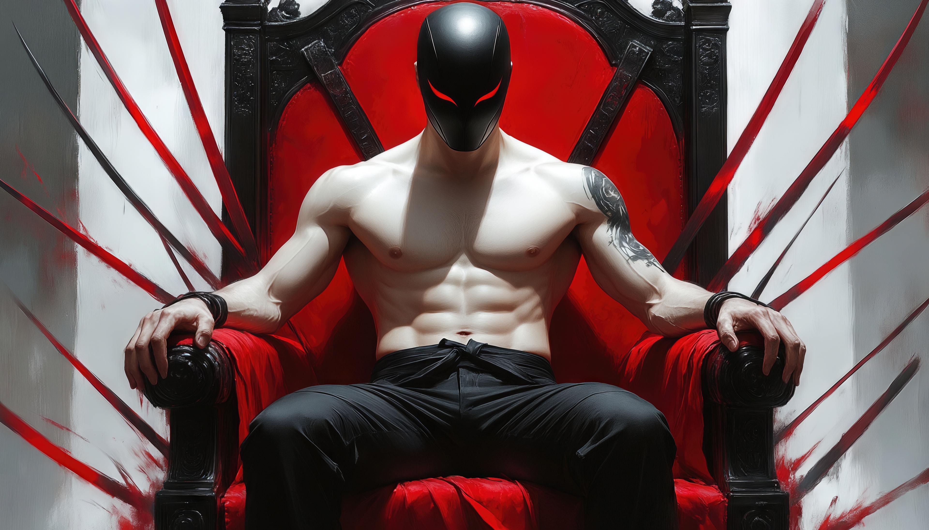 Wallpapers mask throne superhero on the desktop