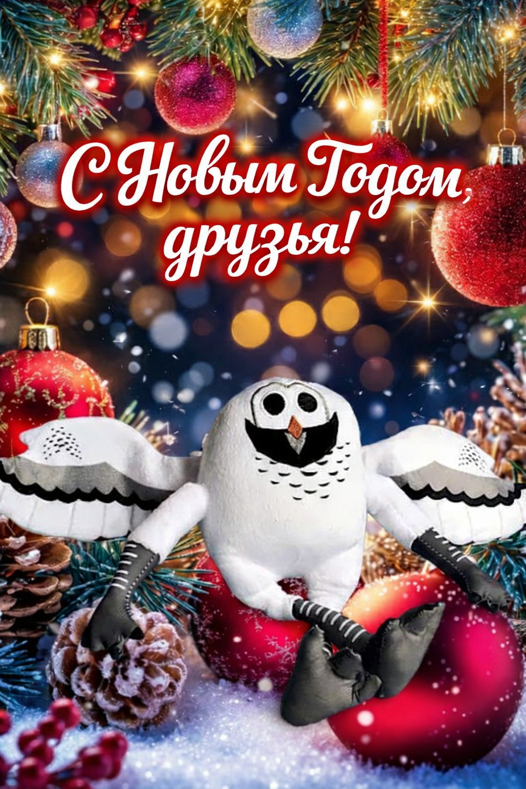 Бесплатная открытка Открытка Сова