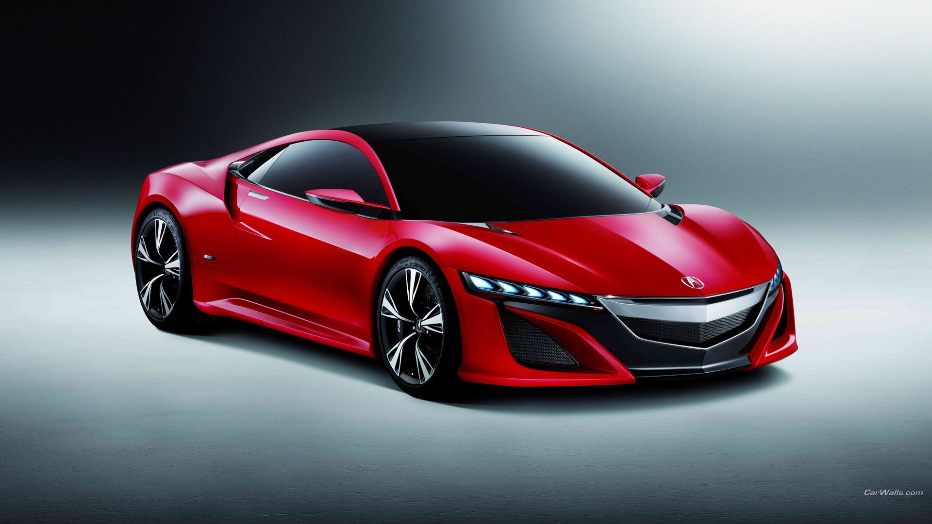 Red Acura NSX sports car