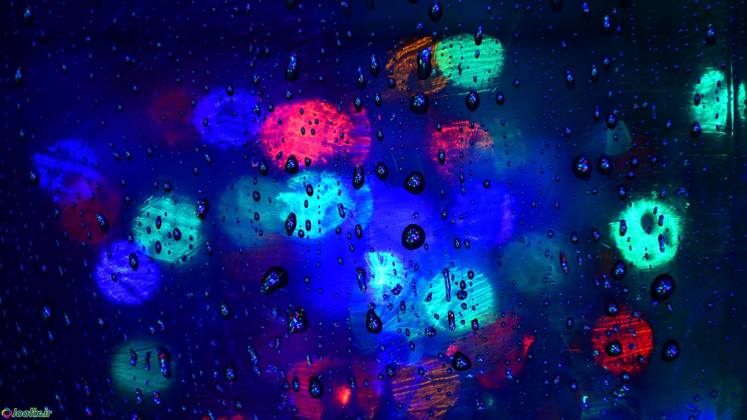 Wallpapers lights space rain on the desktop