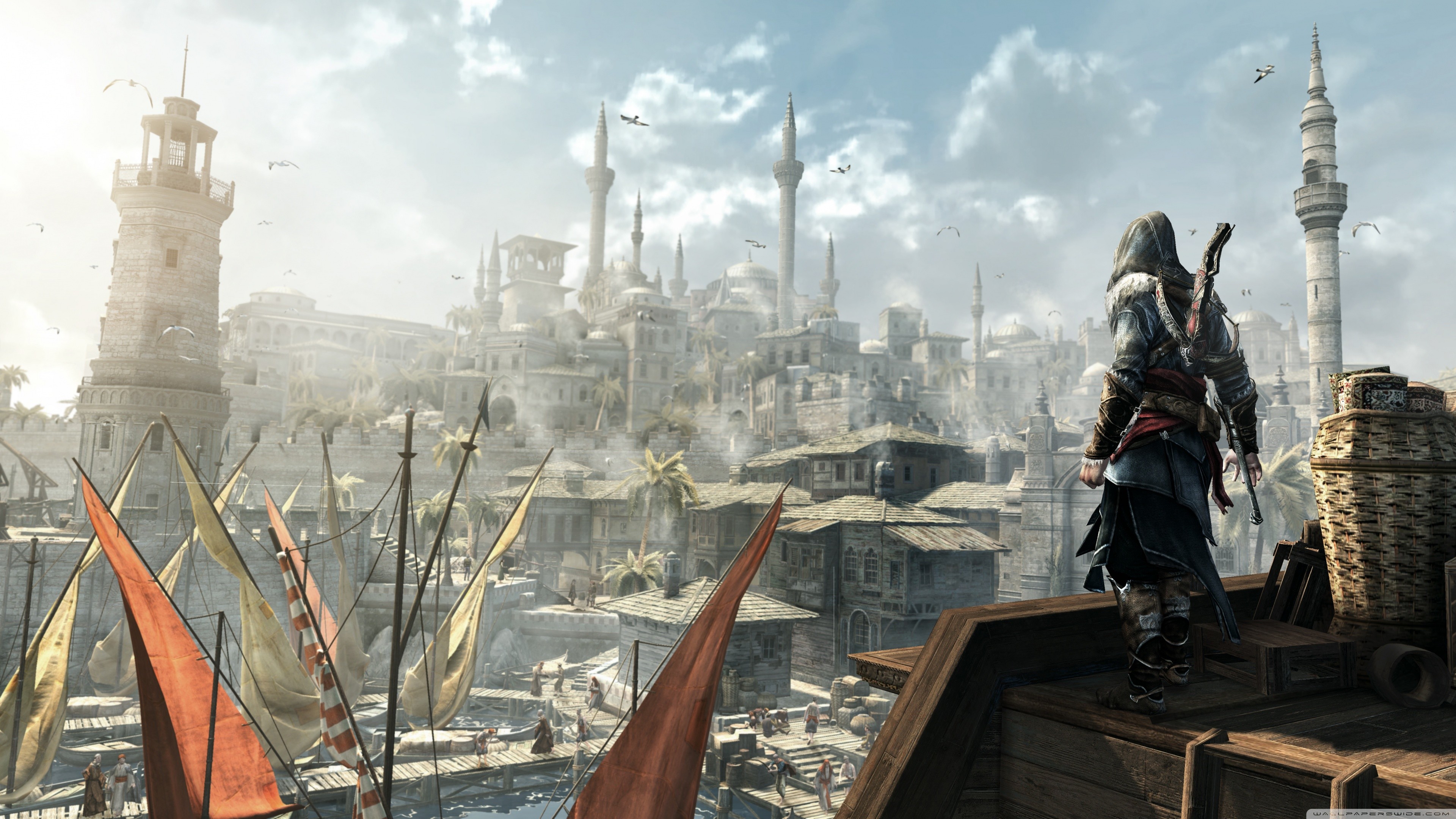 桌面上的壁纸眺望远方 Ezio Auditore da Firenze 截图