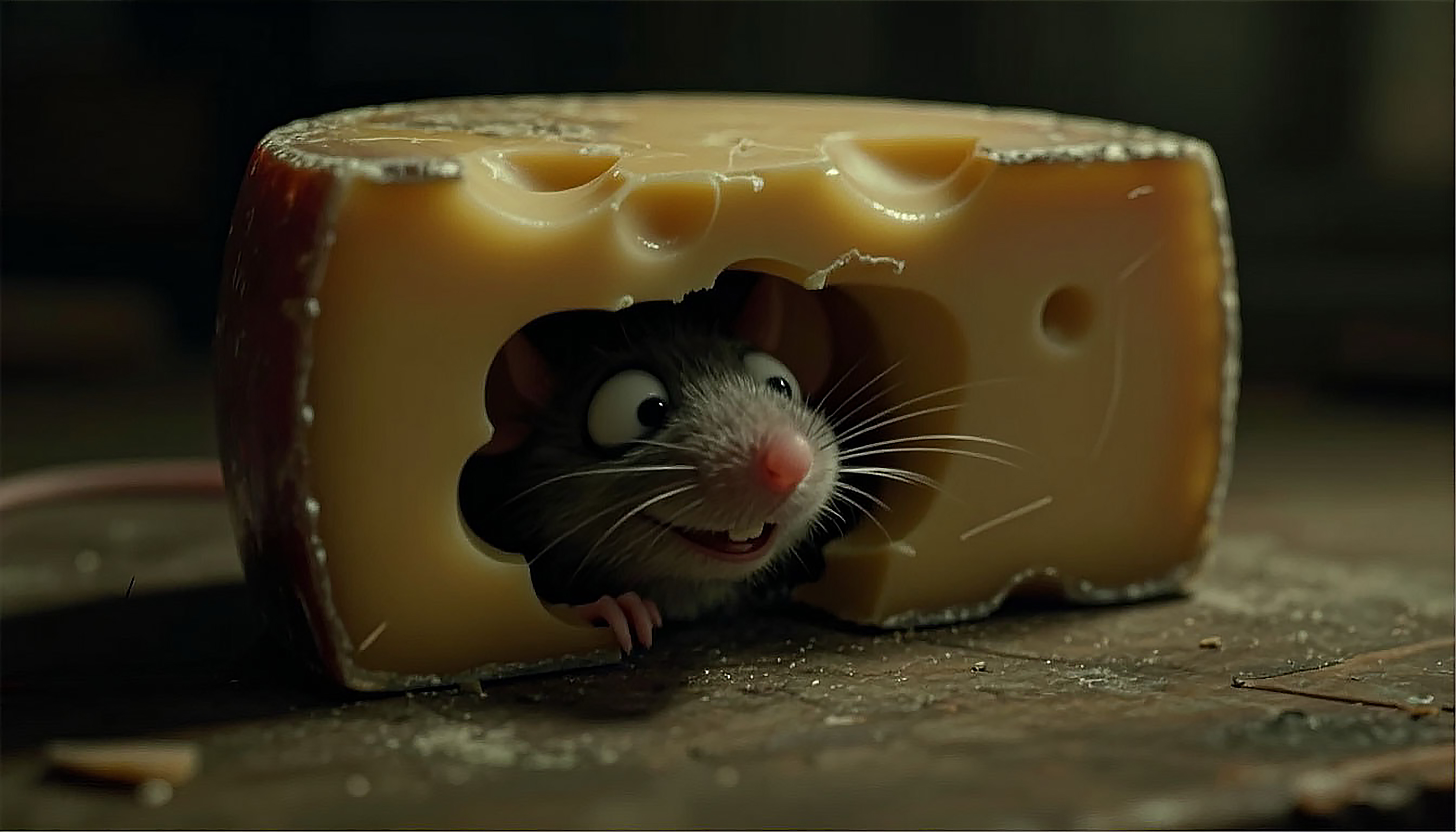 Free photo Mouse in cheese