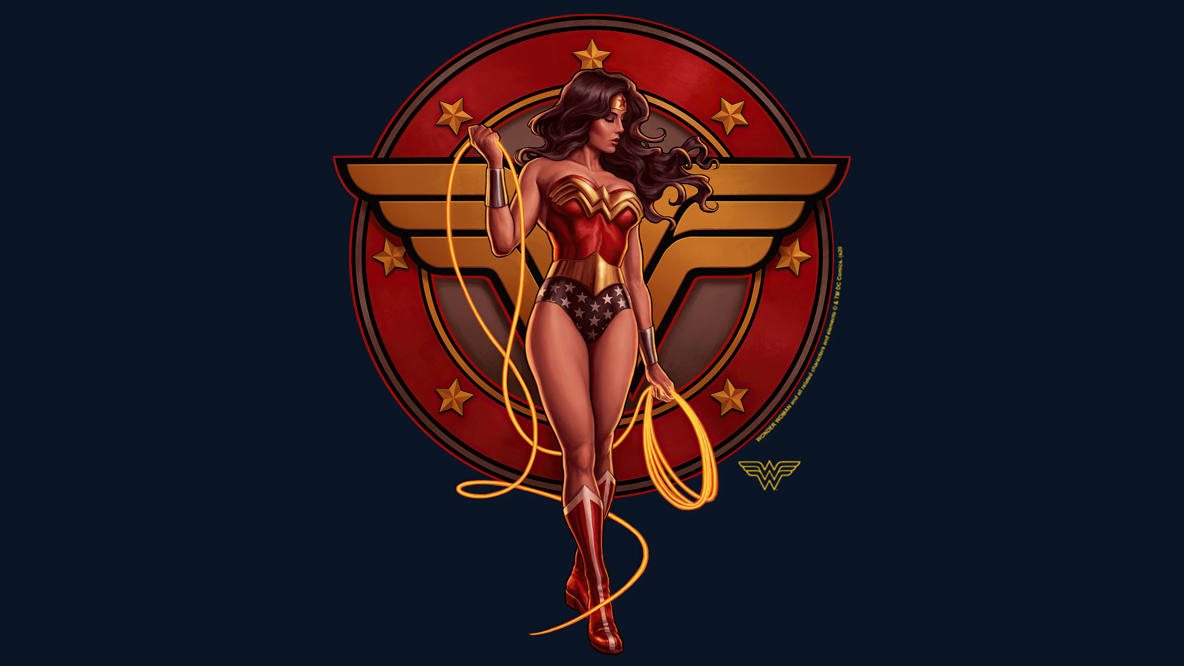 Wallpapers artist Wonder woman minimalism on the desktop