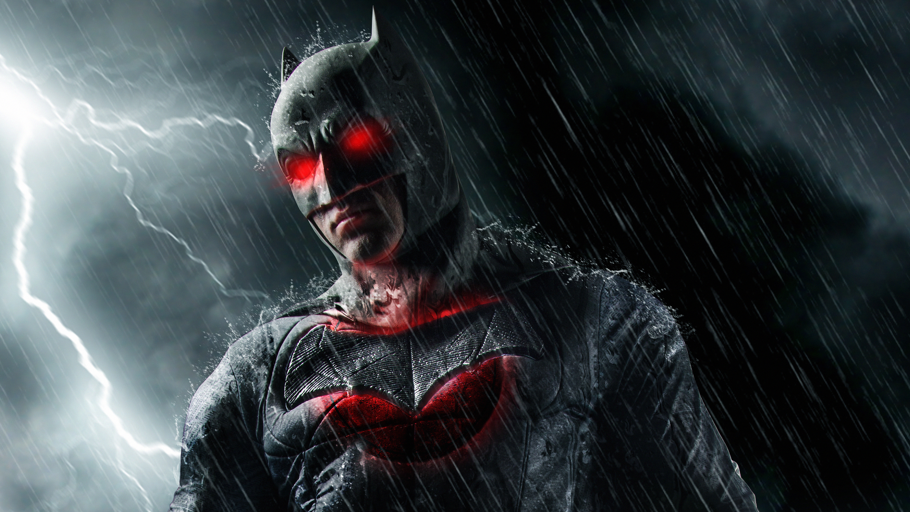 Free photo Batman in the rain