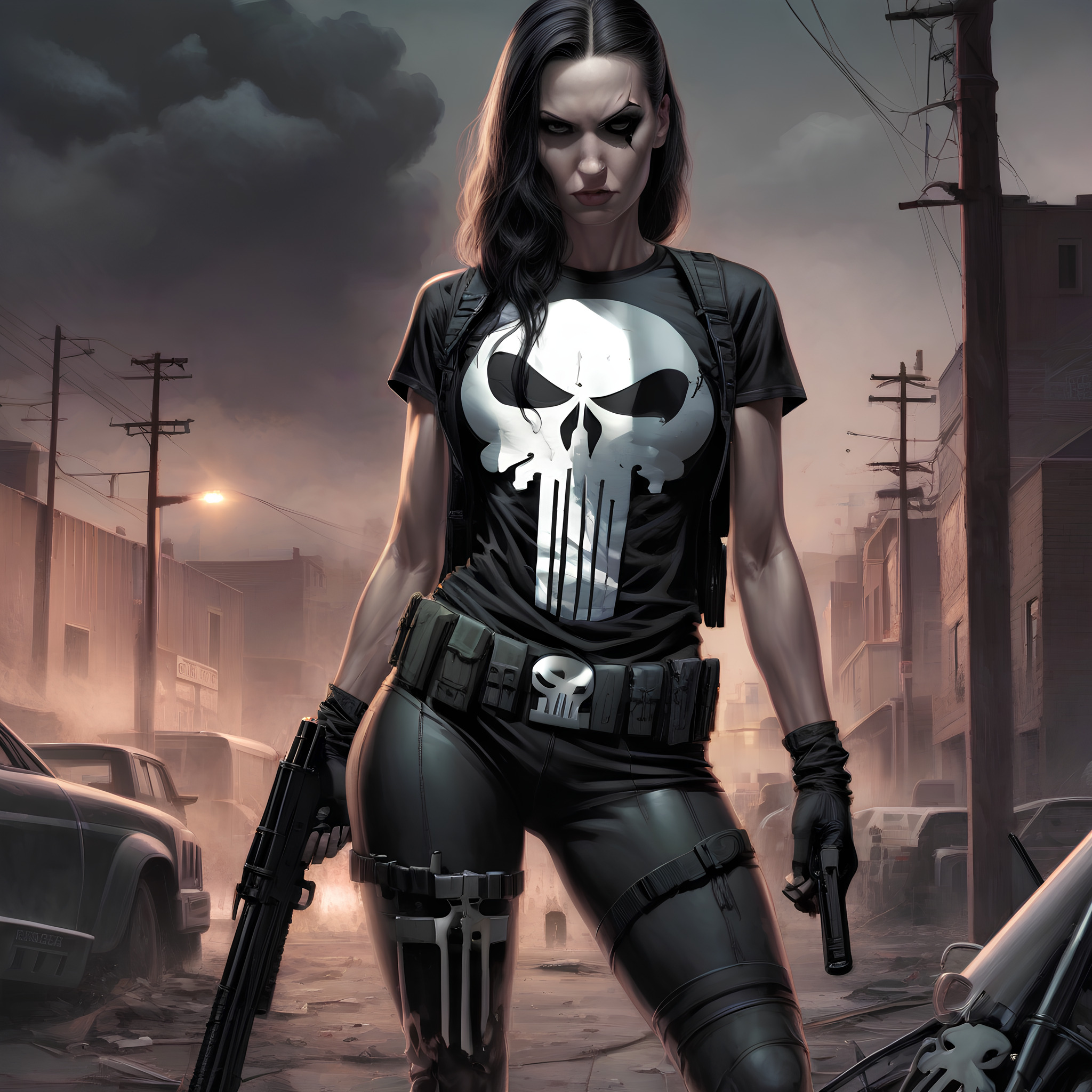 Free photo Punisher girl