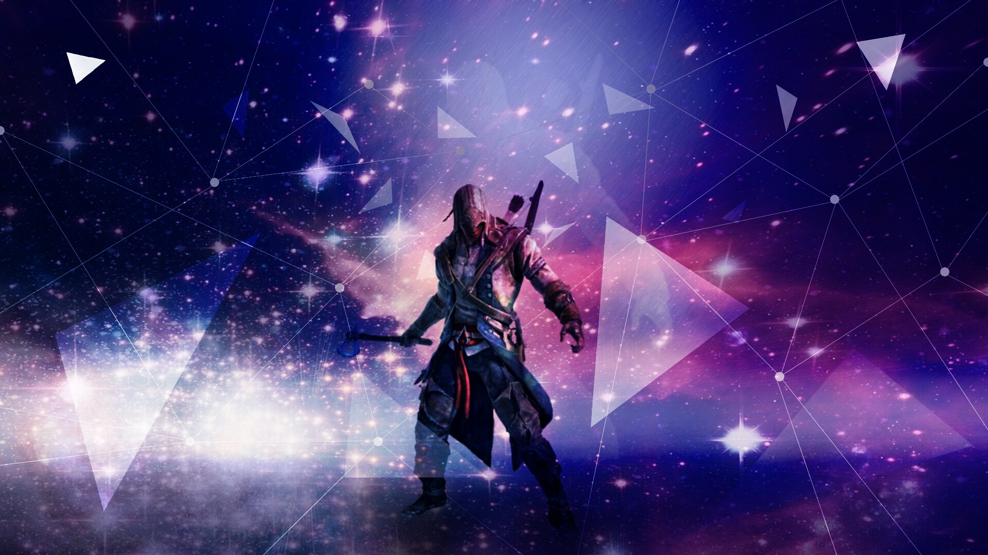 桌面上的壁纸空间 宙 编辑