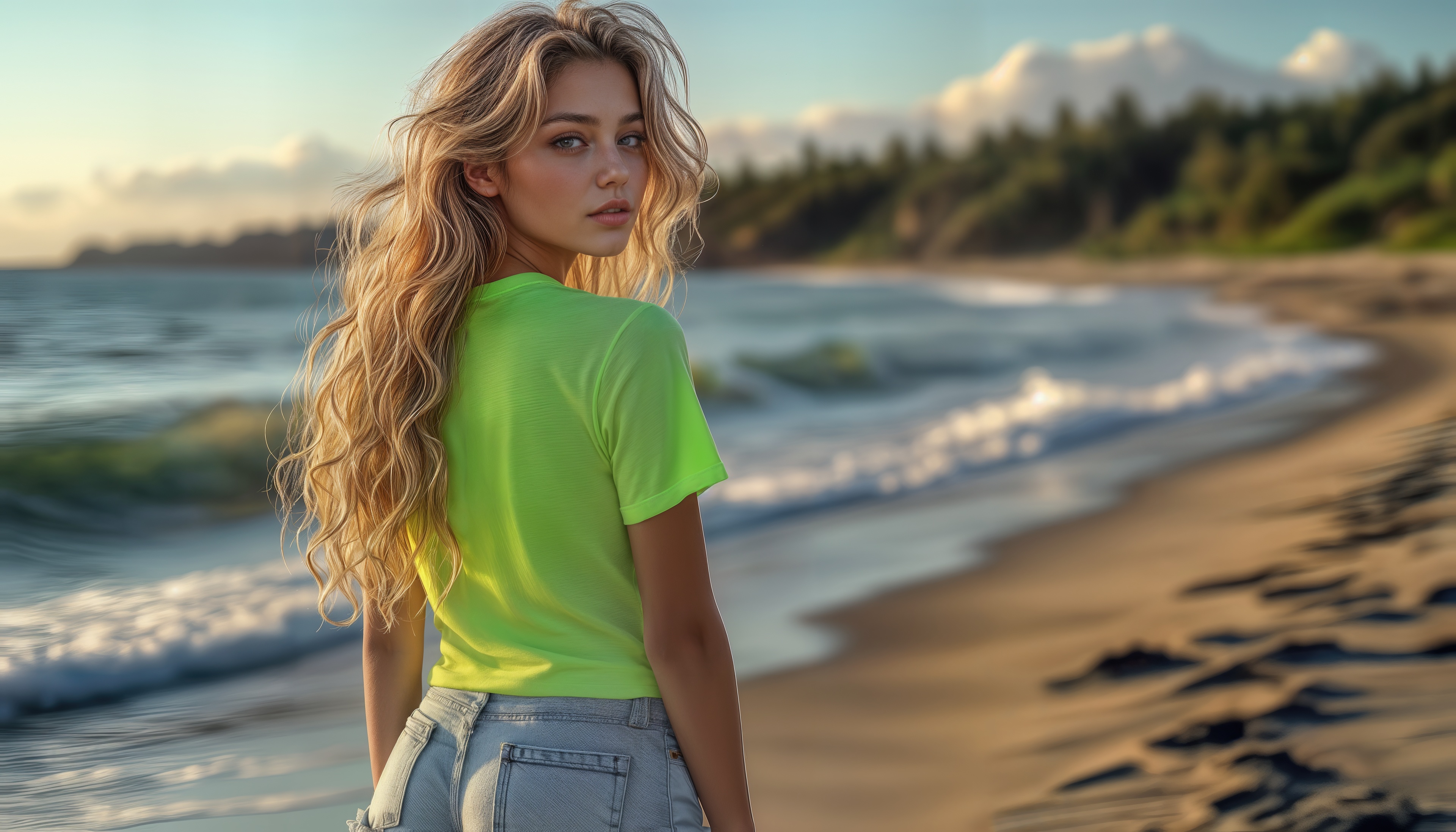 桌面上的壁纸海滩 海 风浪