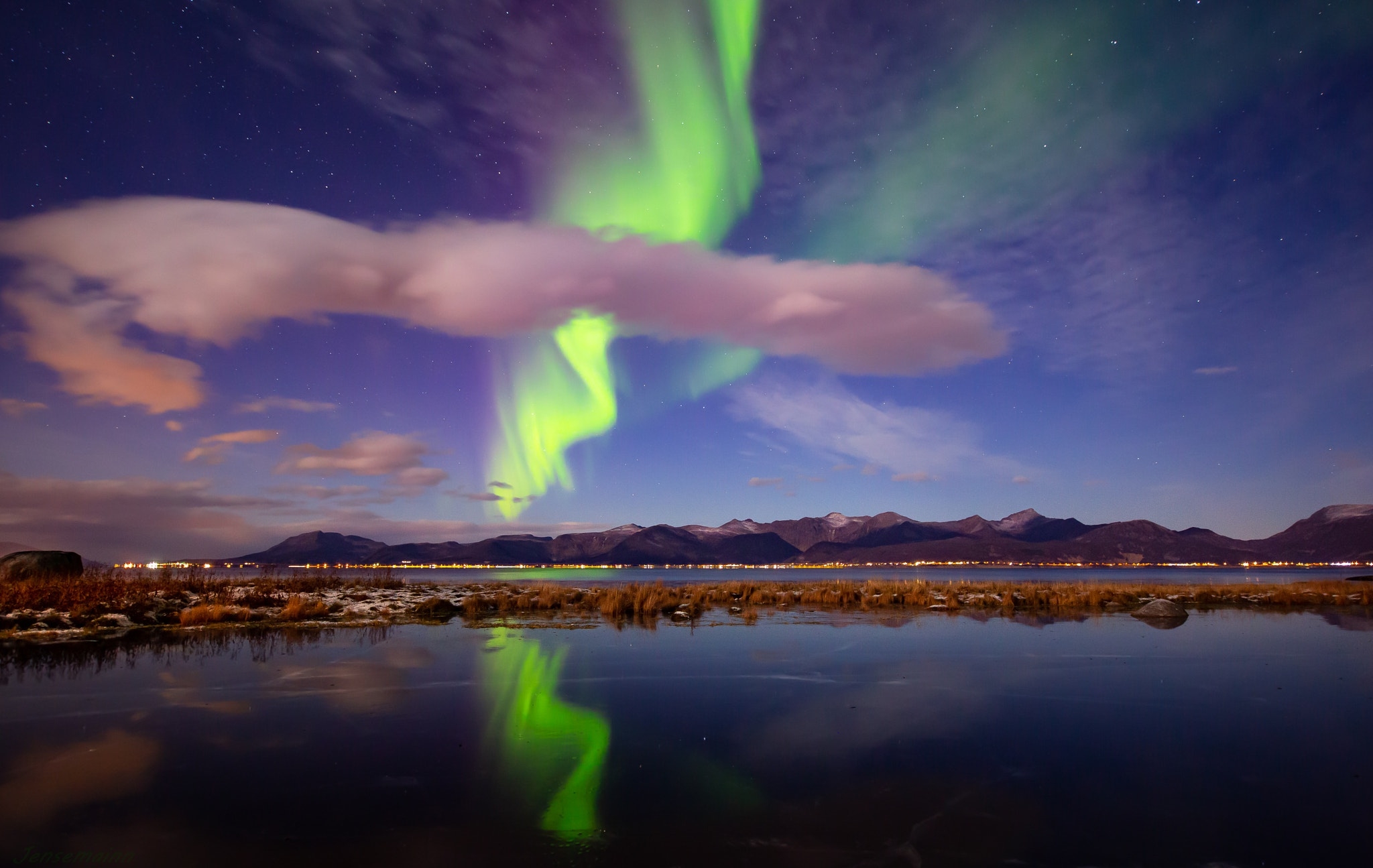 Wallpapers Norway northern lights aurora borealis on the desktop