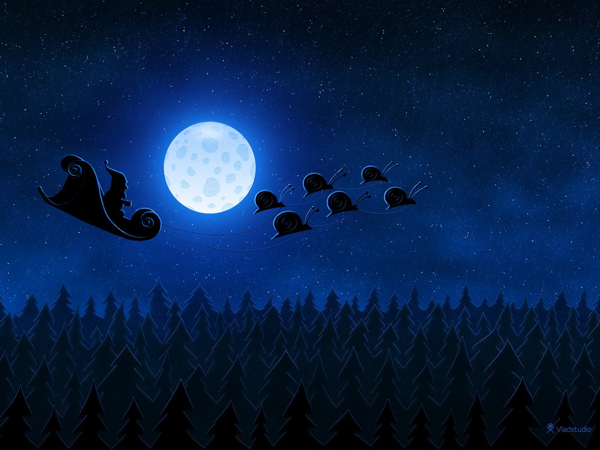Free photo Santa`s Slow Flight