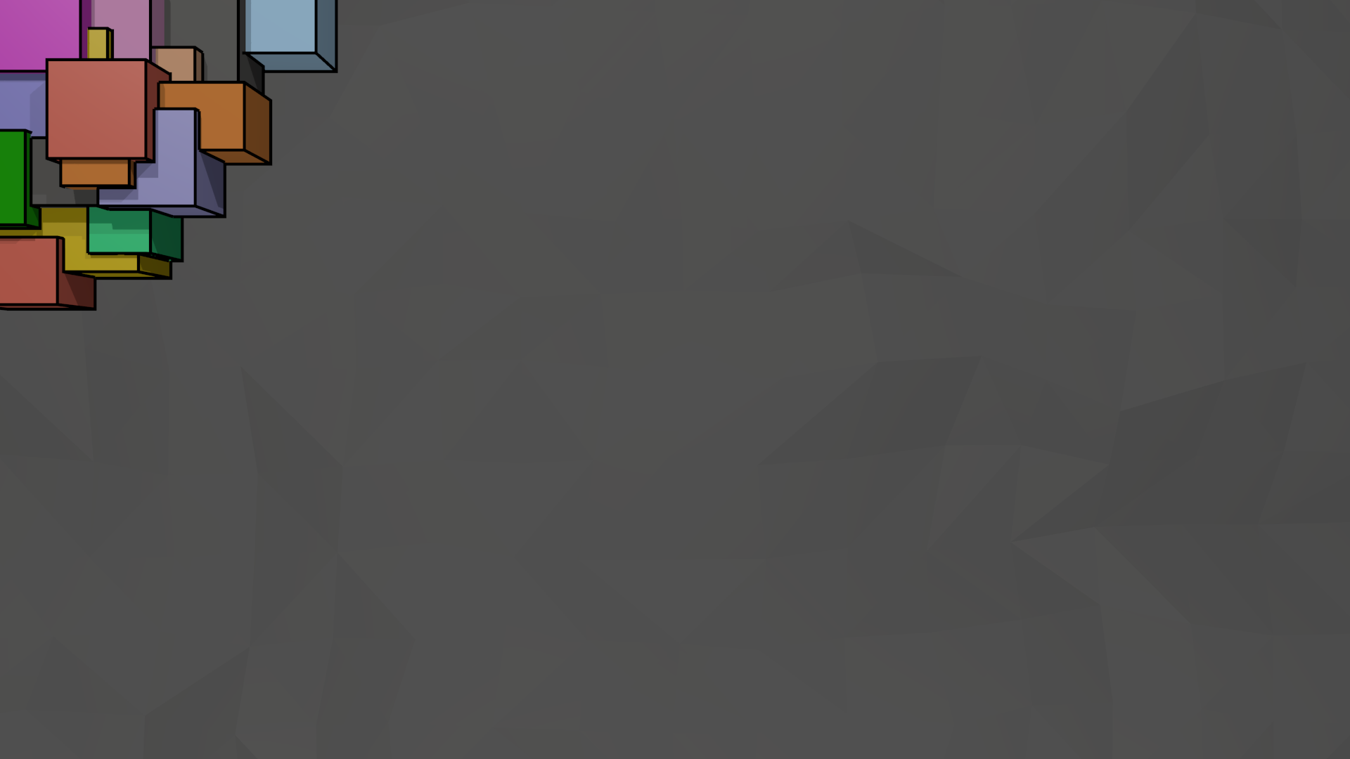 Обои чертеж куб простой на рабочий стол