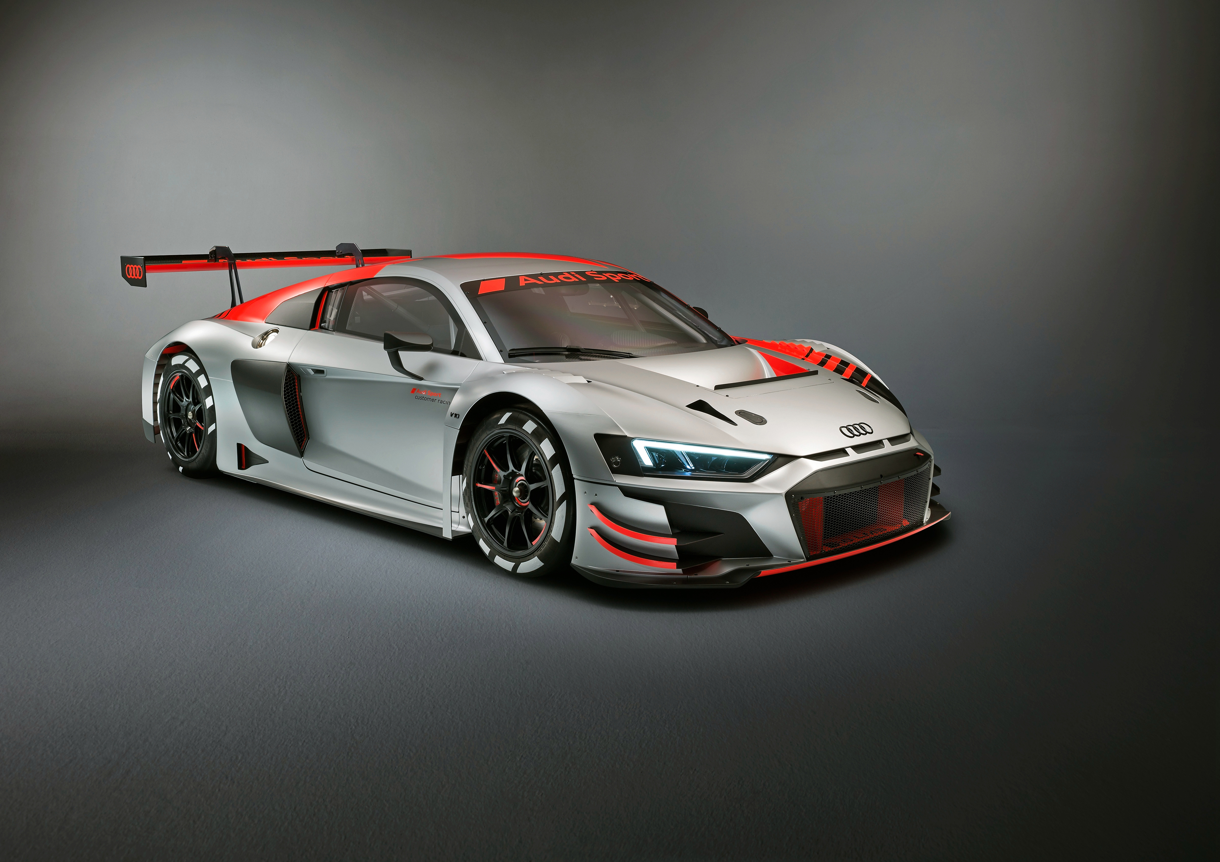 Free photo Audi R8 Lms on a plain background