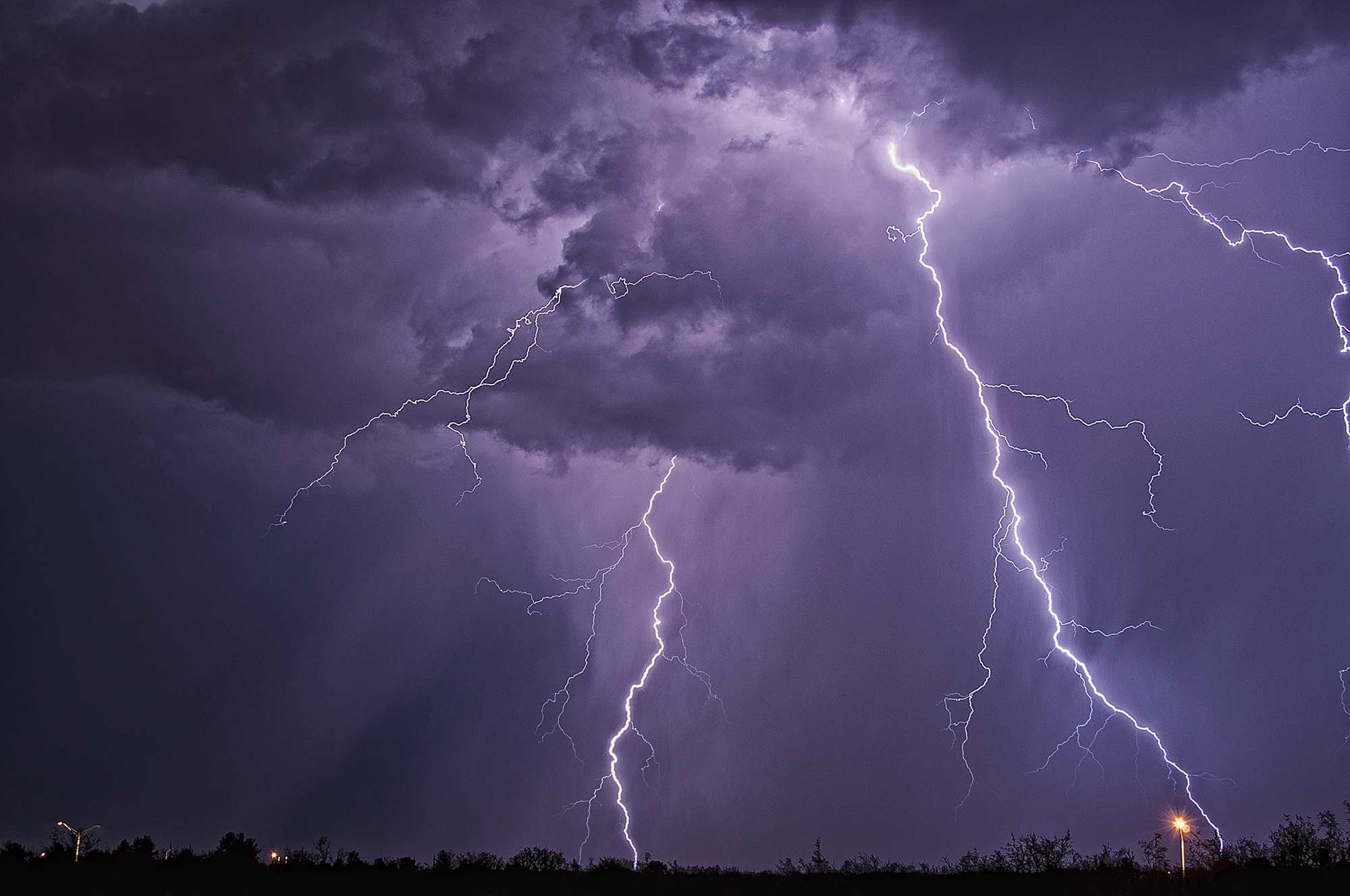 Wallpapers landscape storm thunderstorm on the desktop