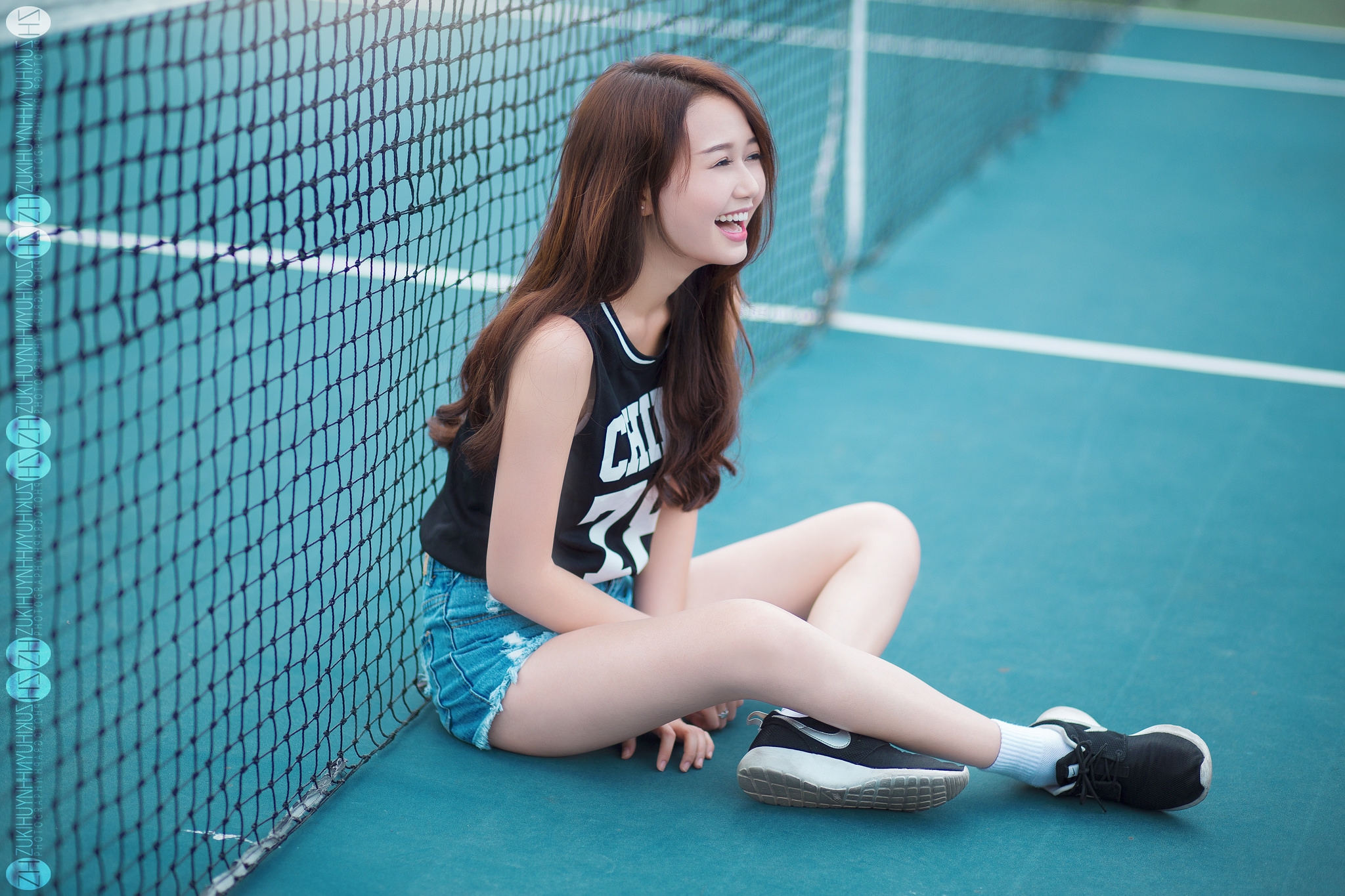 Wallpapers grin girls woman on the desktop