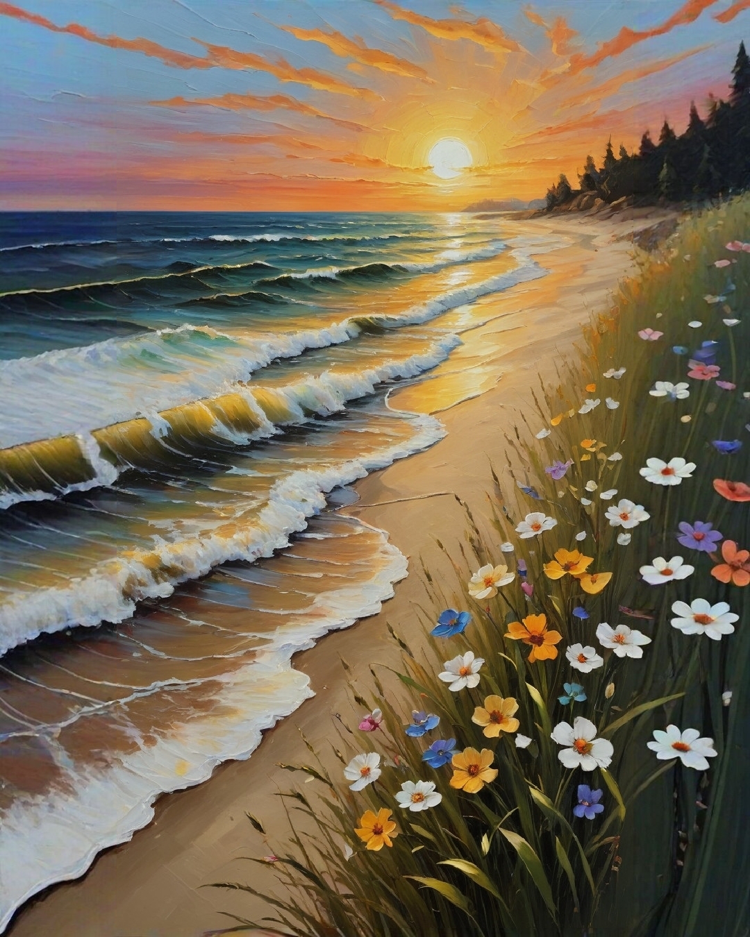 免费照片海景与日落