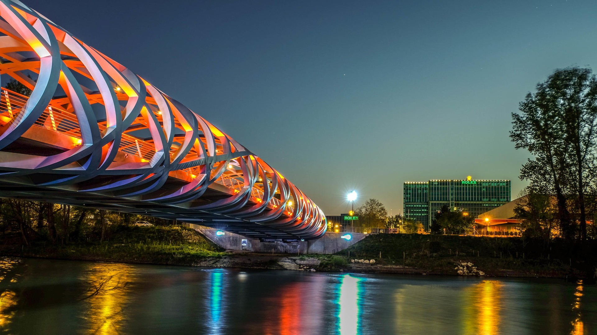 桌面上的壁纸城市 市容 晚上